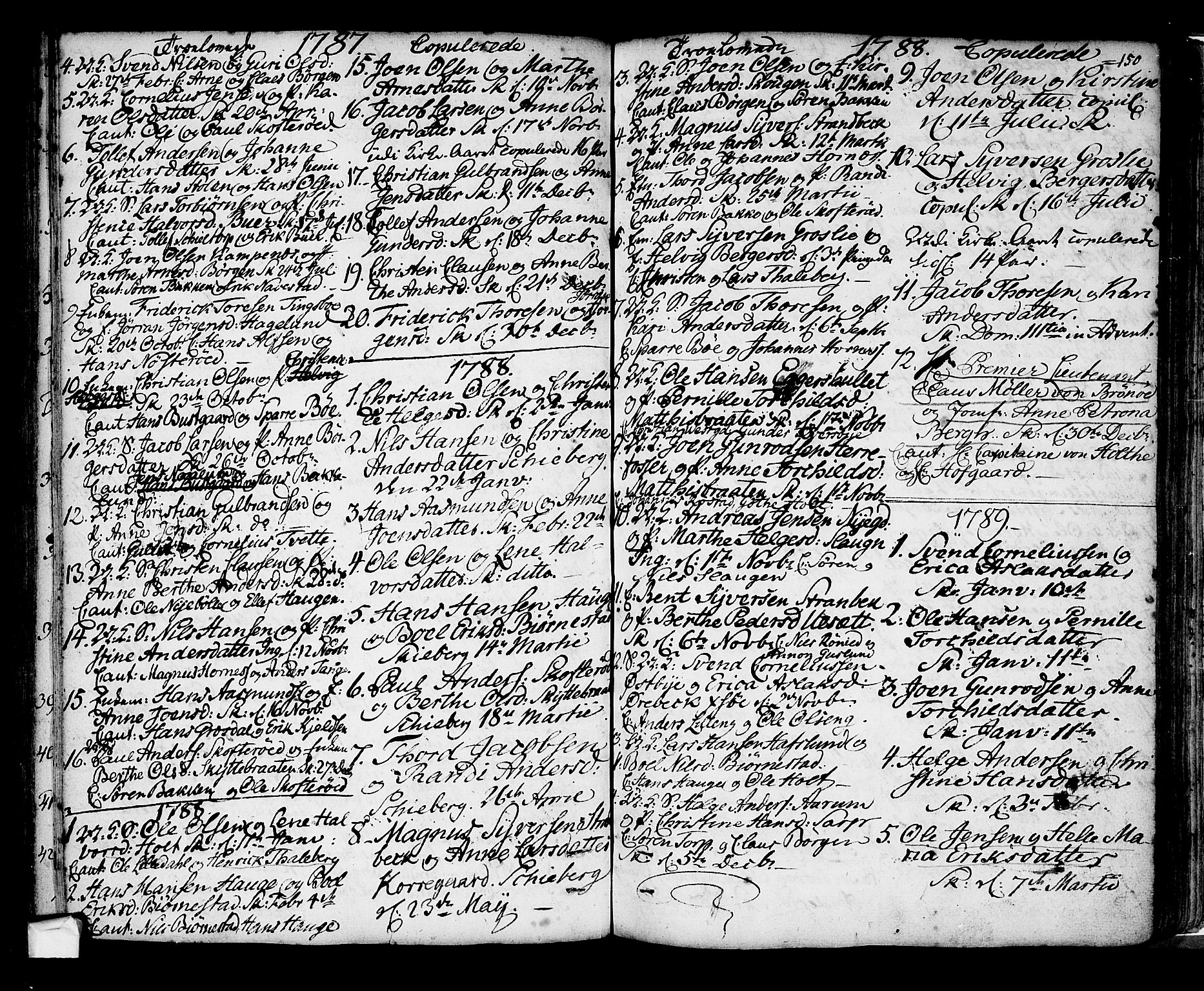 Skjeberg prestekontor Kirkebøker, SAO/A-10923/F/Fa/L0002: Ministerialbok nr. I 2, 1726-1791, s. 150