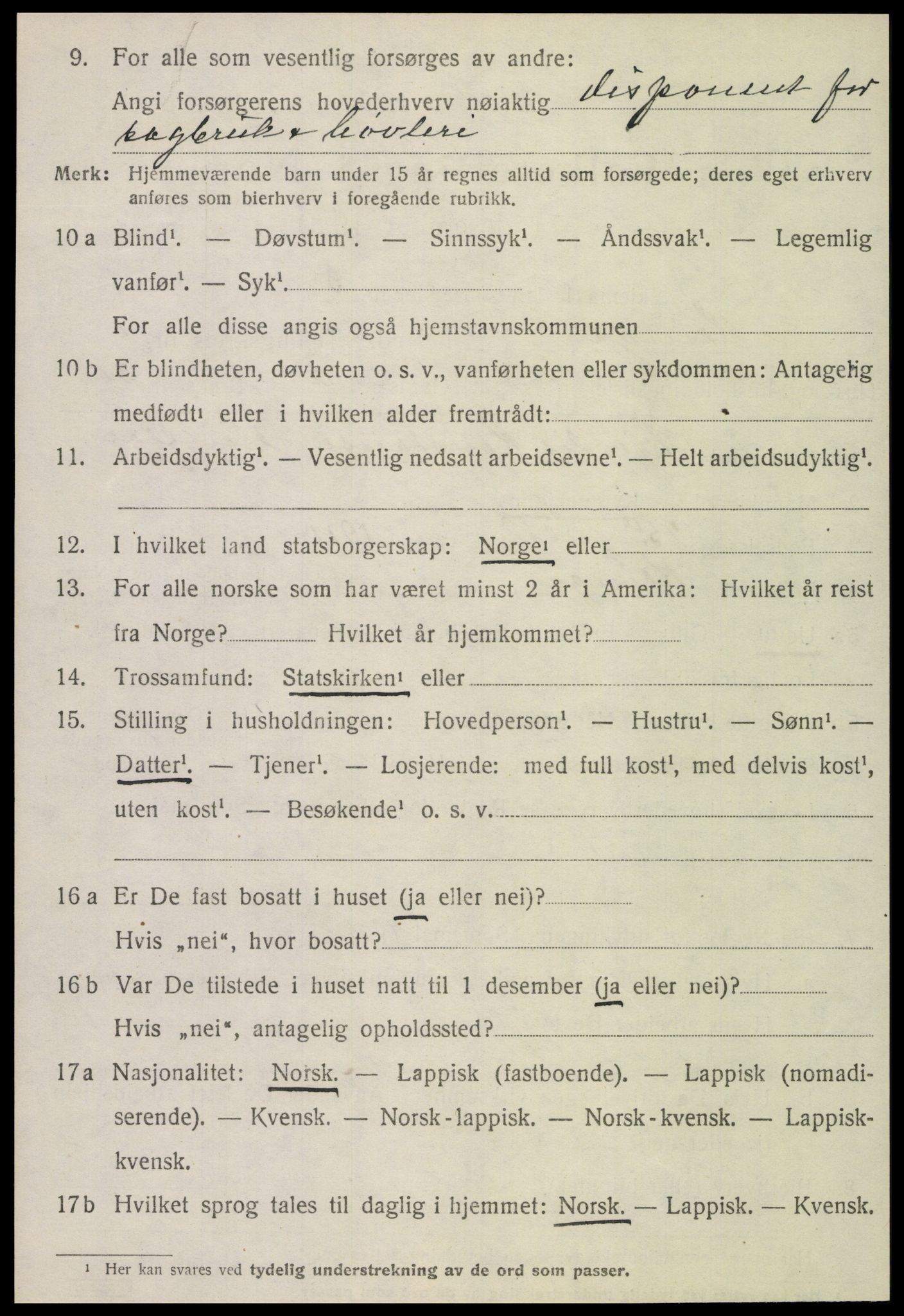 SAT, Folketelling 1920 for 1746 Klinga herred, 1920, s. 1392