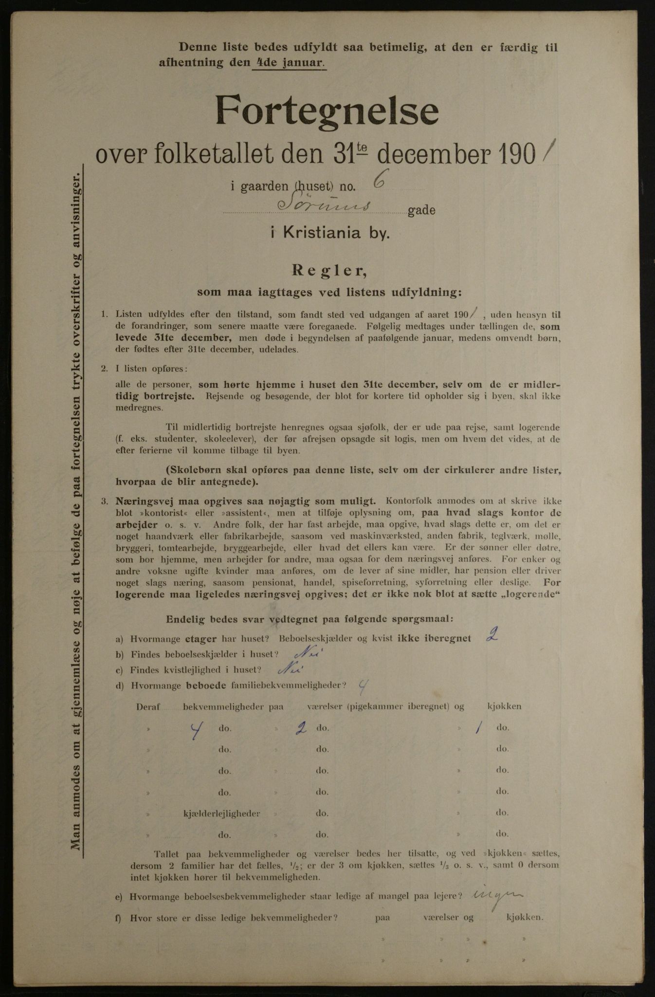 OBA, Kommunal folketelling 31.12.1901 for Kristiania kjøpstad, 1901, s. 16453