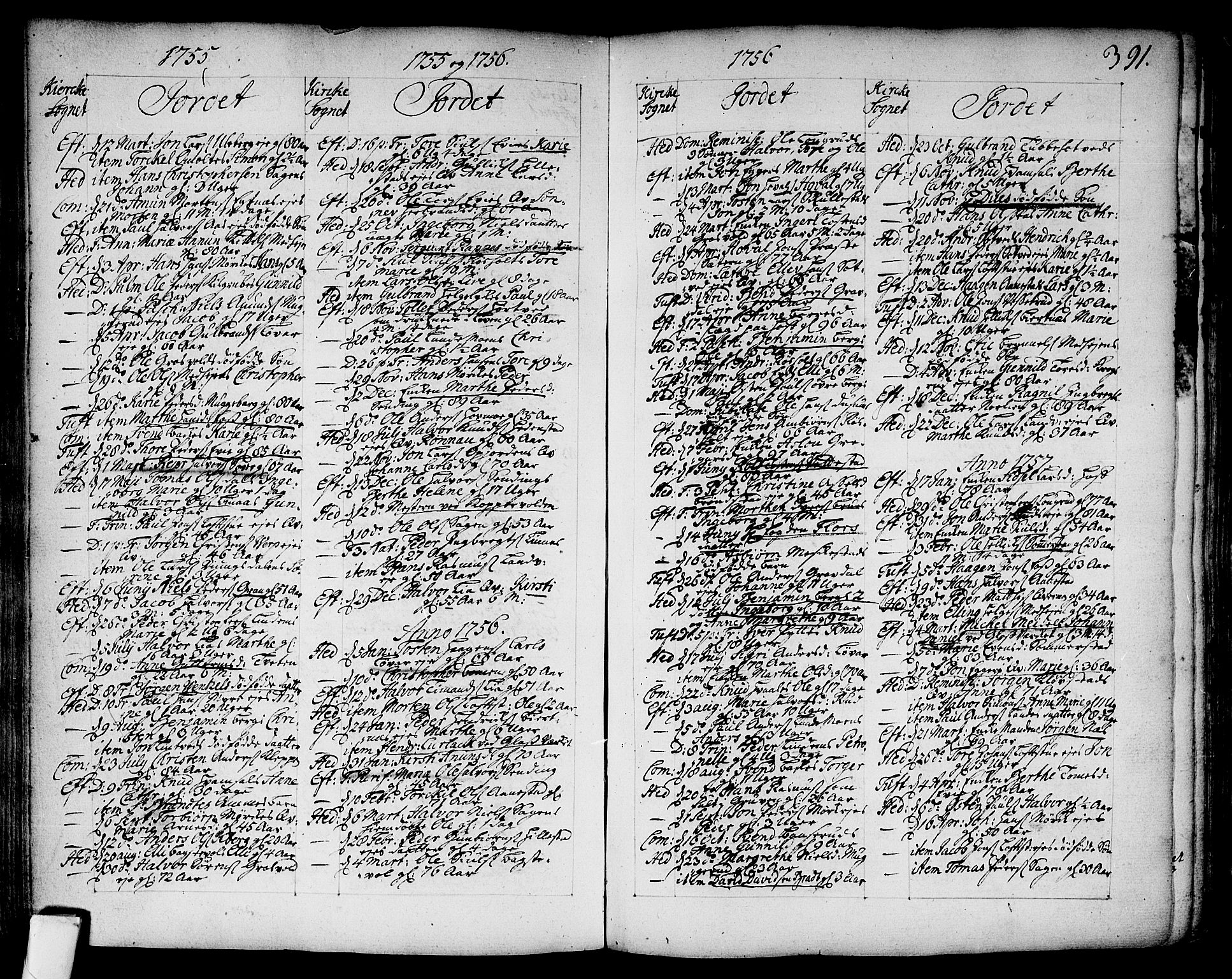 Sandsvær kirkebøker, SAKO/A-244/F/Fa/L0002a: Ministerialbok nr. I 2, 1725-1809, s. 391