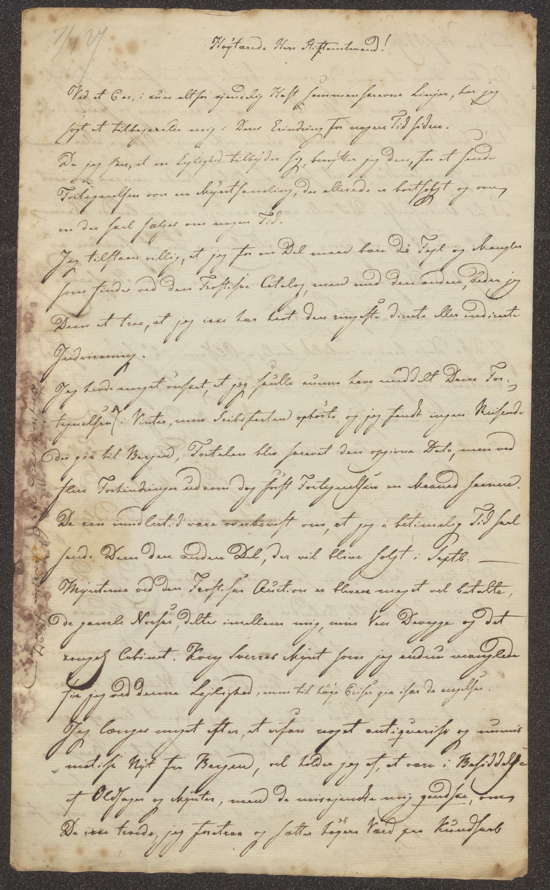 Bergens Museum, UMB/A007/D/Da/L0002/0003: Brevsamling 1827 / Brevsamling 1827, 1827