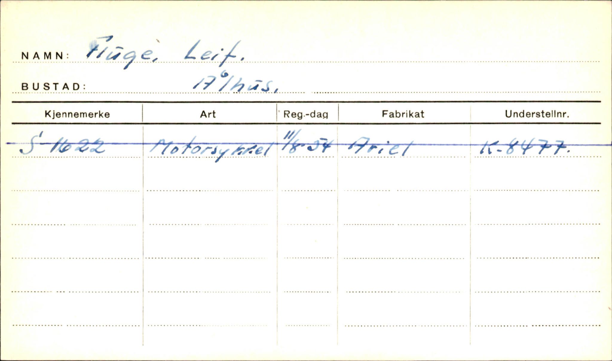 Statens vegvesen, Sogn og Fjordane vegkontor, AV/SAB-A-5301/4/F/L0001D: Eigarregister Fjordane til 1.6.1961, 1930-1961, s. 38