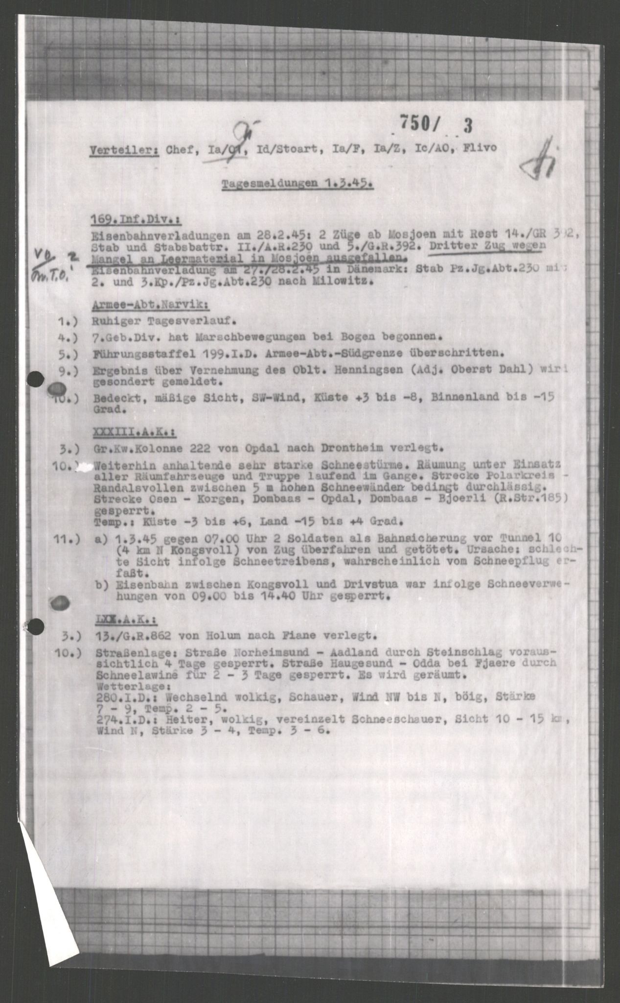 Forsvarets Overkommando. 2 kontor. Arkiv 11.4. Spredte tyske arkivsaker, AV/RA-RAFA-7031/D/Dar/Dara/L0003: Krigsdagbøker for 20. Gebirgs-Armee-Oberkommando (AOK 20), 1945, s. 365