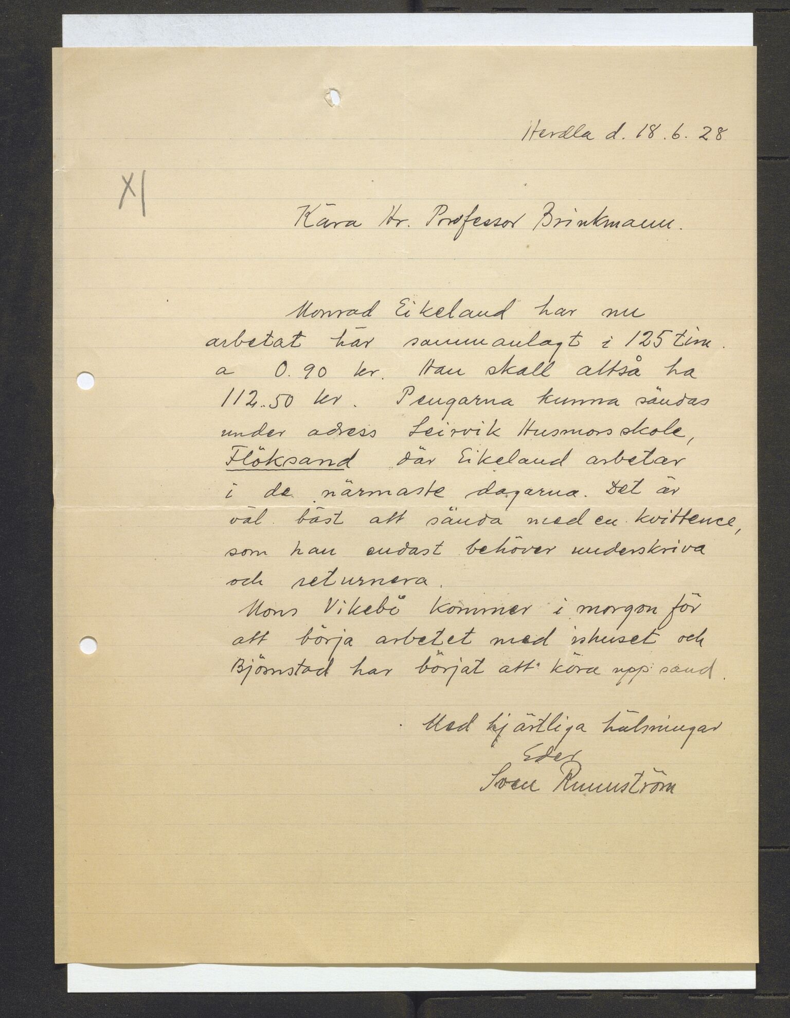 Bergens Museum, AV/SAB-A-17301/13/D/L0002: Korrespondanse , 1928-1940, s. 207