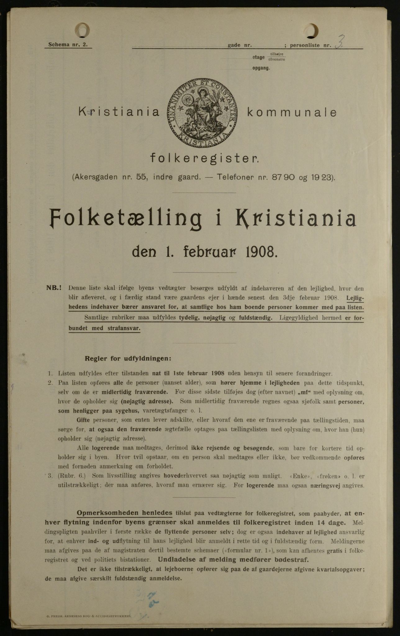 OBA, Kommunal folketelling 1.2.1908 for Kristiania kjøpstad, 1908, s. 89839