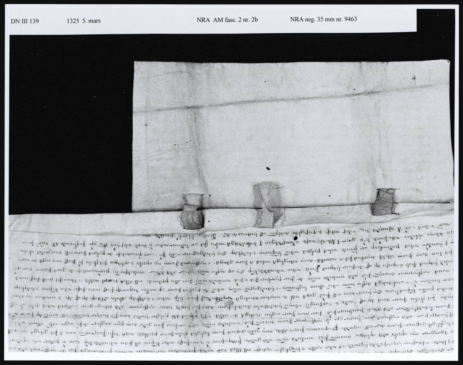 Riksarkivets diplomsamling, AV/RA-EA-5965/F05/L0004: NRA AM fasc. 2 nr. 1-2c, 1301-1339, s. 19