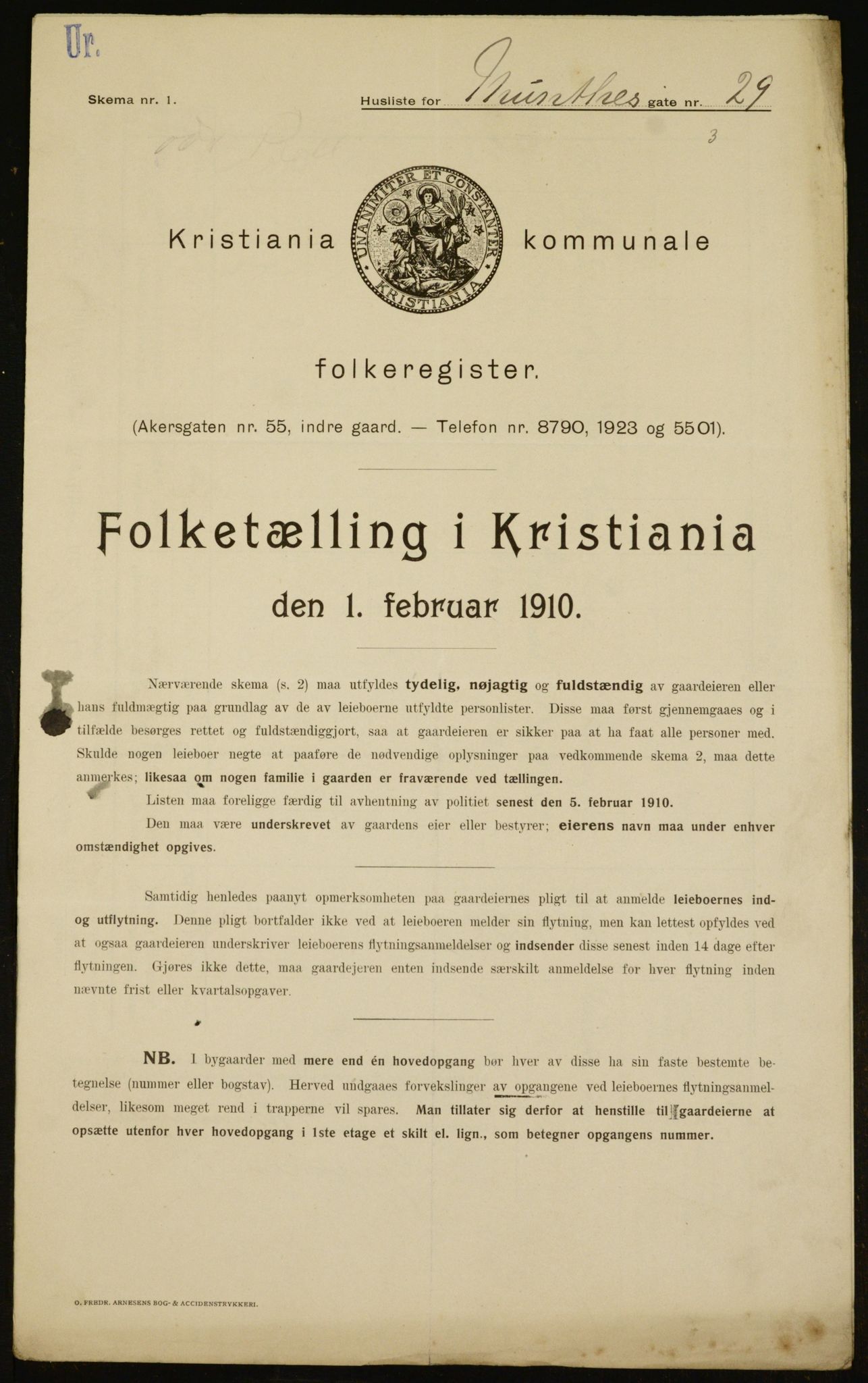 OBA, Kommunal folketelling 1.2.1910 for Kristiania, 1910, s. 65771