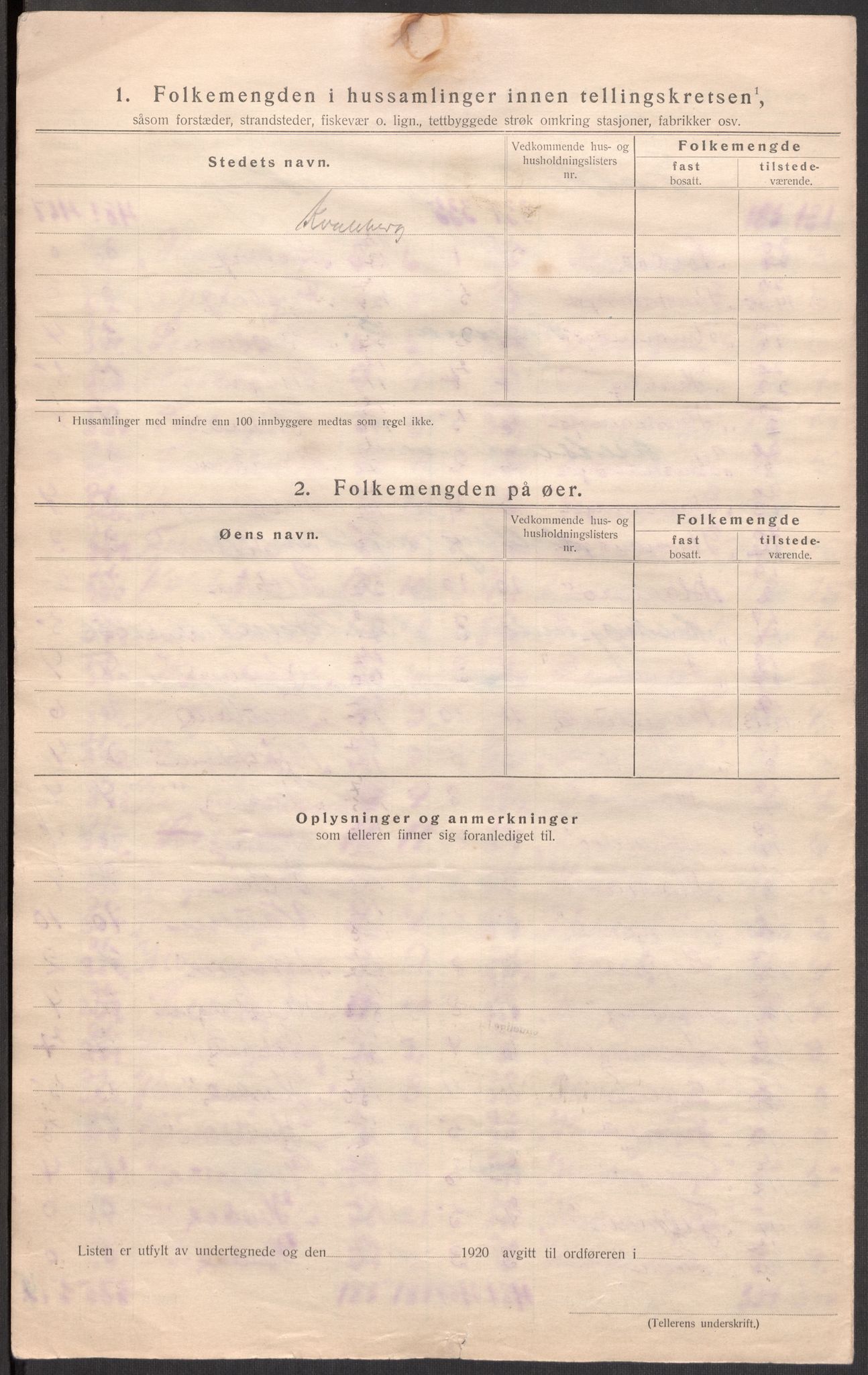 SAST, Folketelling 1920 for 1126 Hetland herred, 1920, s. 45