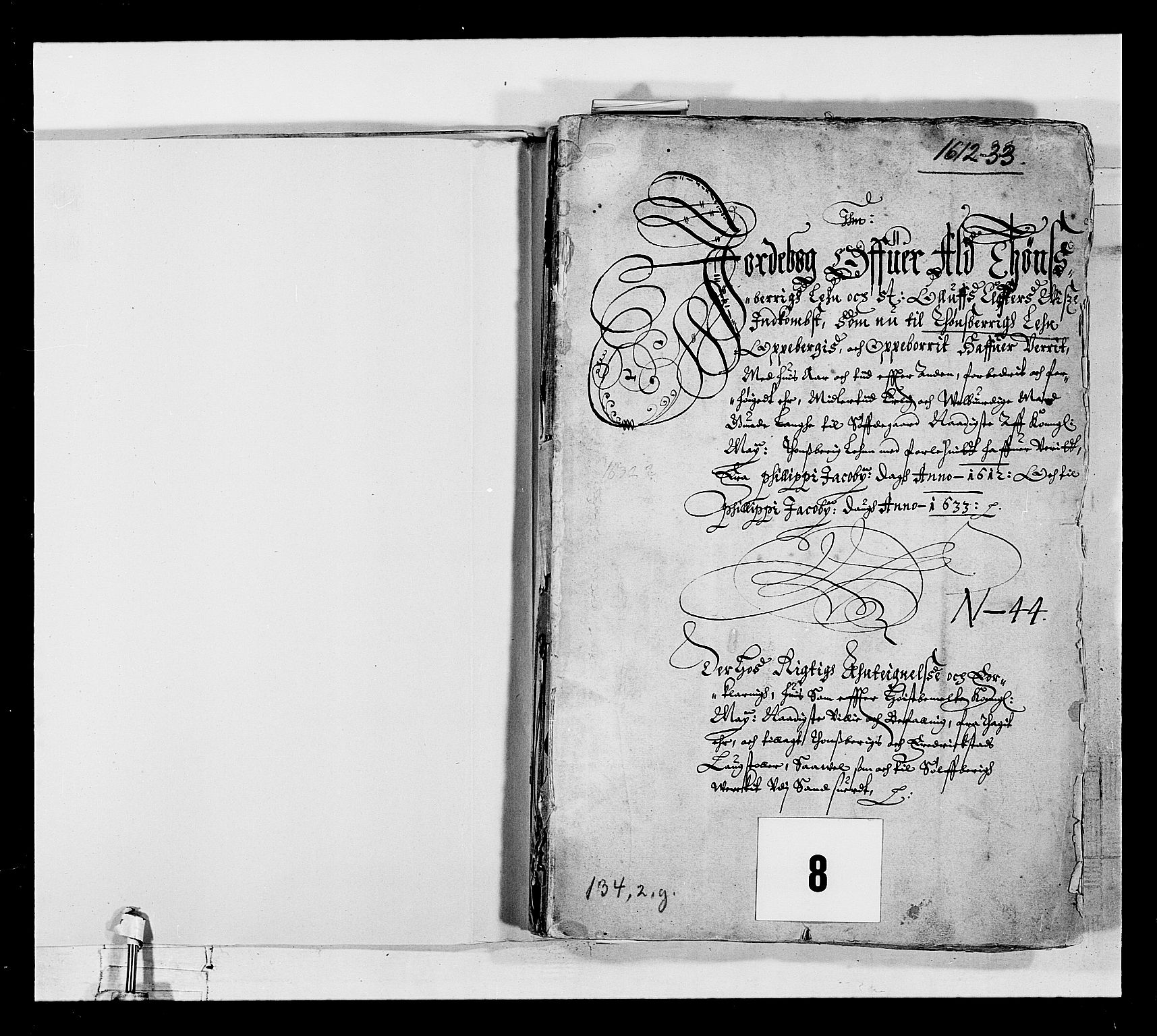 Stattholderembetet 1572-1771, RA/EA-2870/Ek/L0022/0003: Jordebøker 1633-1658: / To jordebøker over viss rente i Tønsberg len, 1633-1647, s. 2