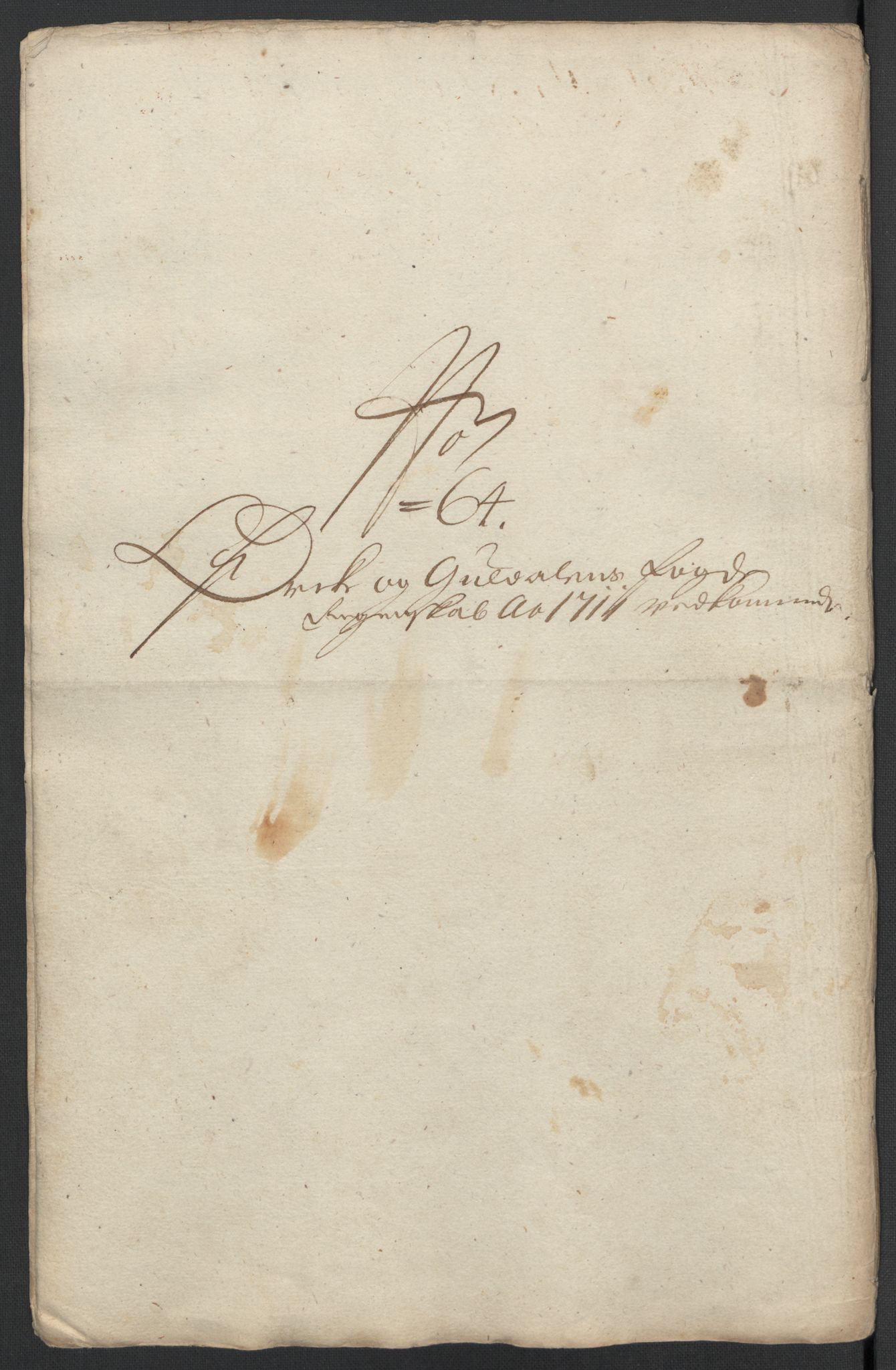 Rentekammeret inntil 1814, Reviderte regnskaper, Fogderegnskap, AV/RA-EA-4092/R60/L3962: Fogderegnskap Orkdal og Gauldal, 1711, s. 199