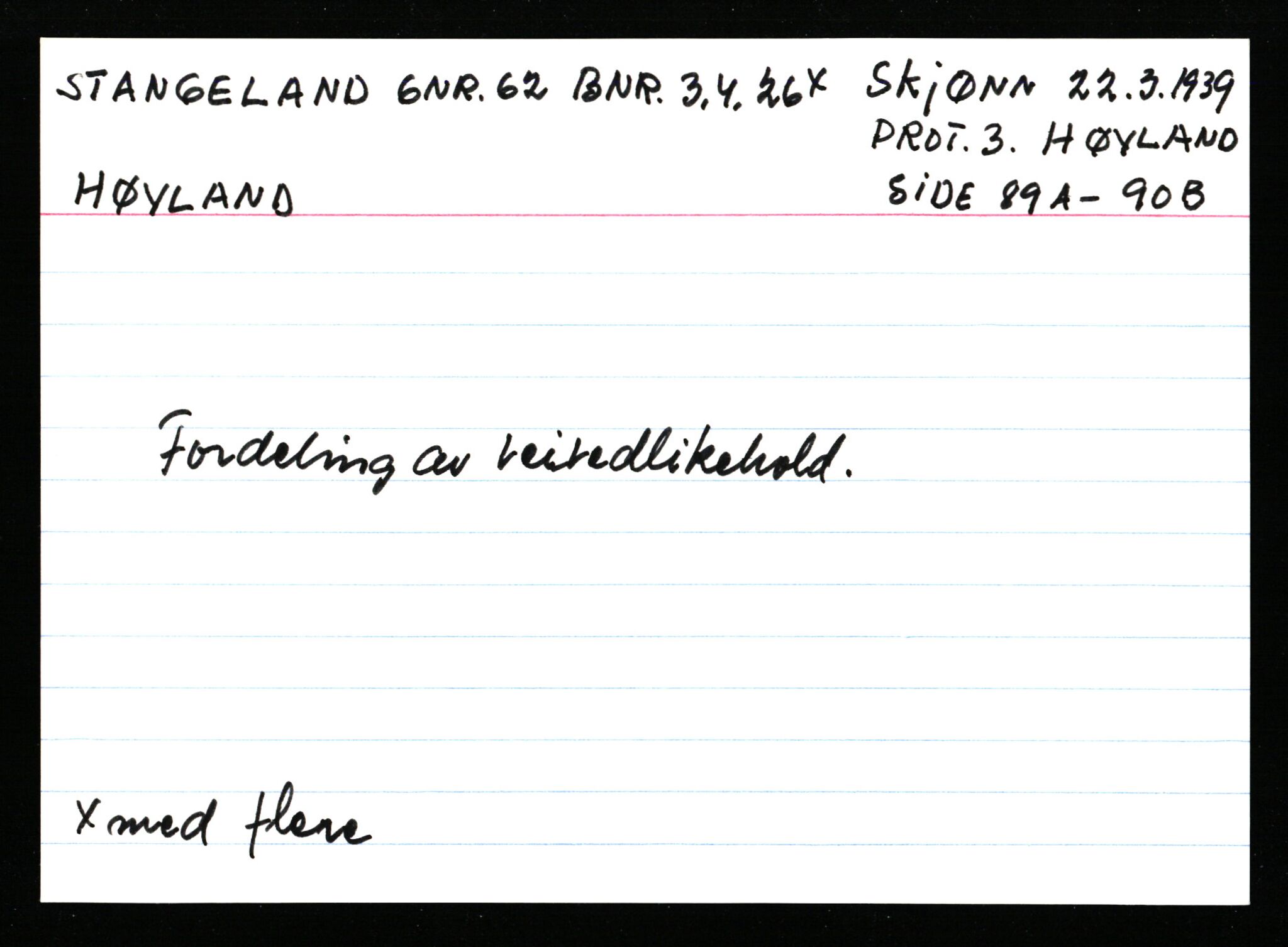 Statsarkivet i Stavanger, AV/SAST-A-101971/03/Y/Ym/L0054: Åstedskort sortert etter gårdsnavn: Soleim - Stavneim, 1600-1950, s. 299
