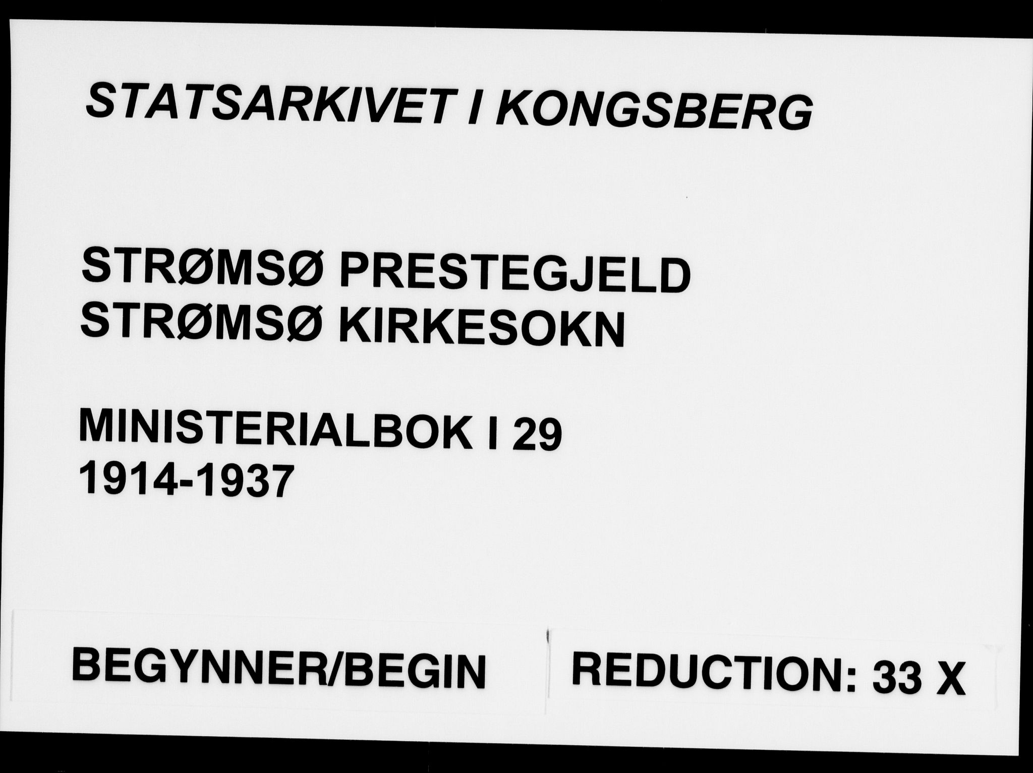 Strømsø kirkebøker, SAKO/A-246/F/Fa/L0027: Ministerialbok nr. I 28, 1912-1931