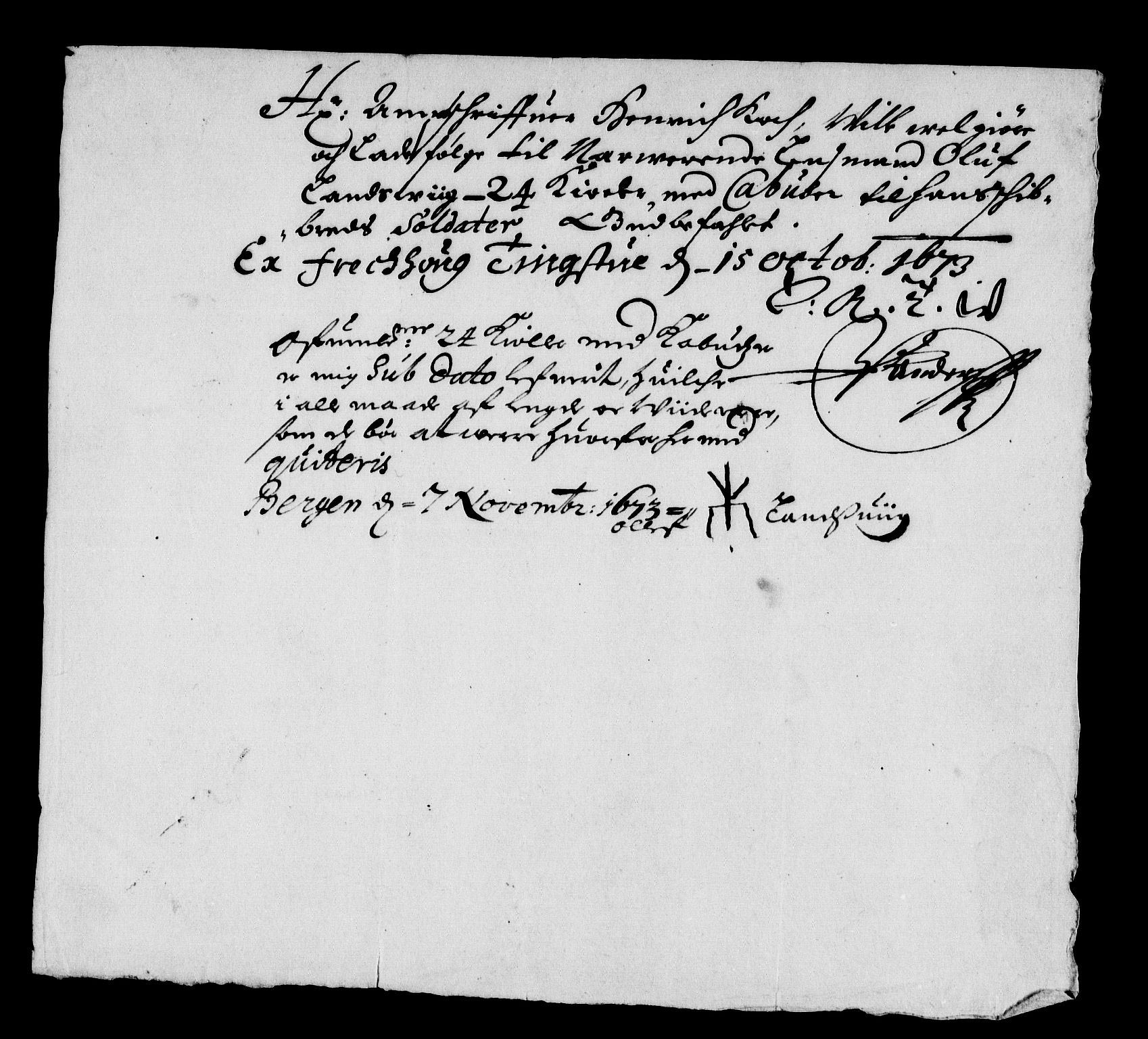 Rentekammeret inntil 1814, Reviderte regnskaper, Stiftamtstueregnskaper, Bergen stiftamt, AV/RA-EA-6043/R/Rc/L0039: Bergen stiftamt, 1674-1679