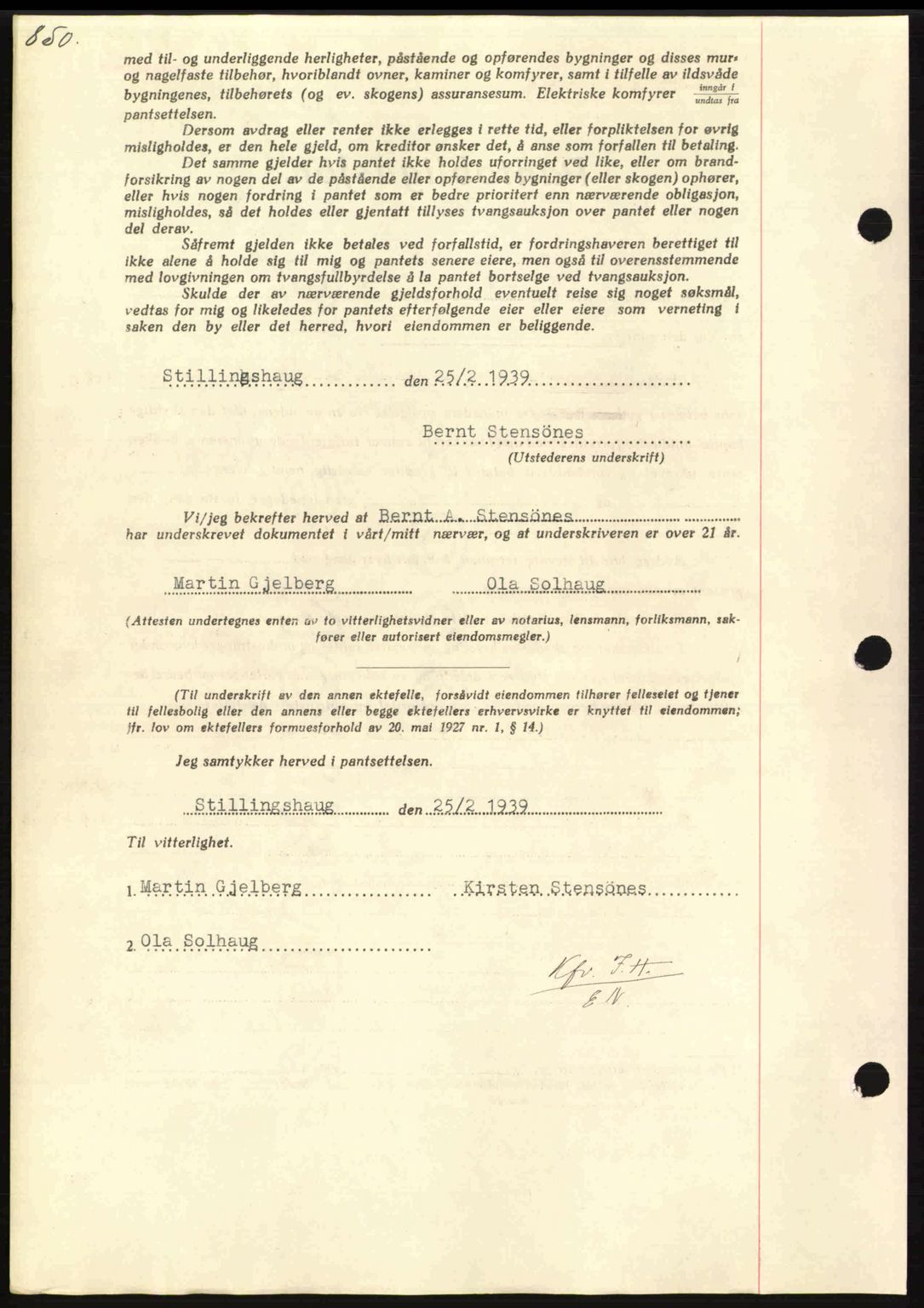 Nordmøre sorenskriveri, AV/SAT-A-4132/1/2/2Ca: Pantebok nr. B84, 1938-1939, Dagboknr: 547/1939