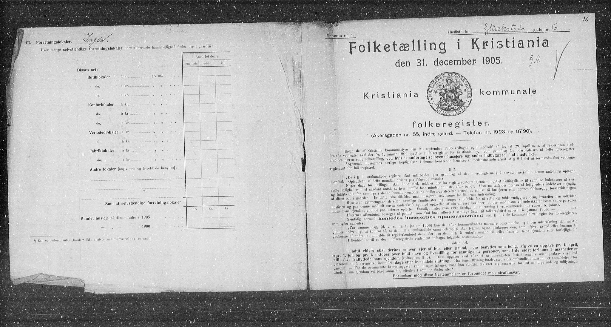 OBA, Kommunal folketelling 31.12.1905 for Kristiania kjøpstad, 1905, s. 15277