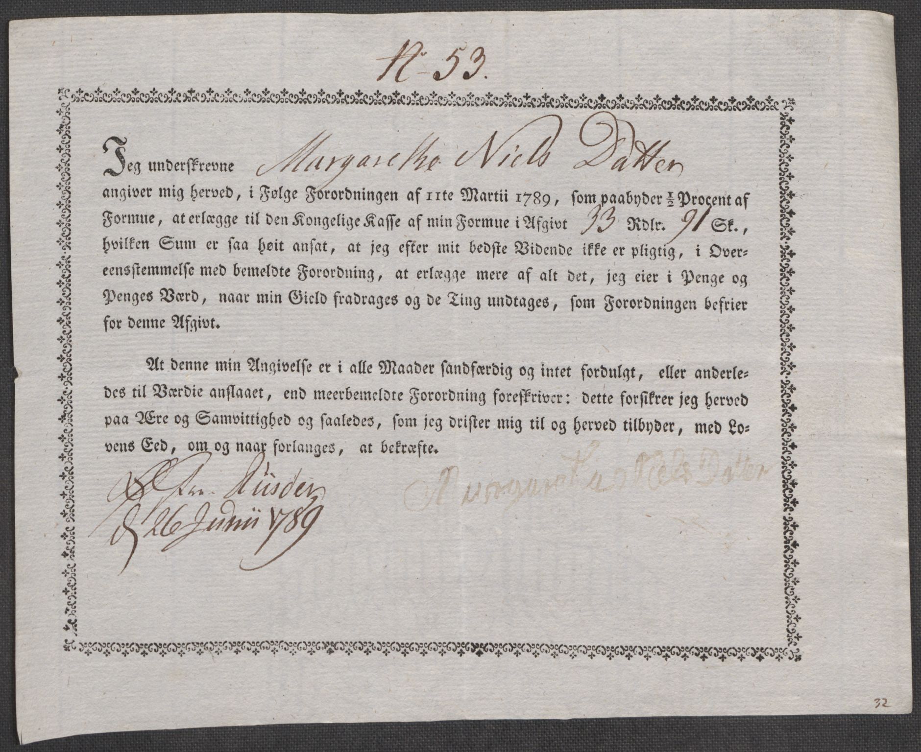 Rentekammeret inntil 1814, Reviderte regnskaper, Mindre regnskaper, AV/RA-EA-4068/Rf/Rfe/L0038: (Øster) Risør, Romsdal fogderi, 1789, s. 166