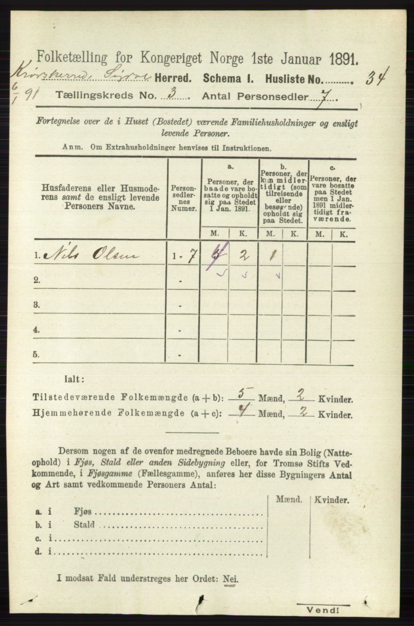 RA, Folketelling 1891 for 0621 Sigdal herred, 1891, s. 5555