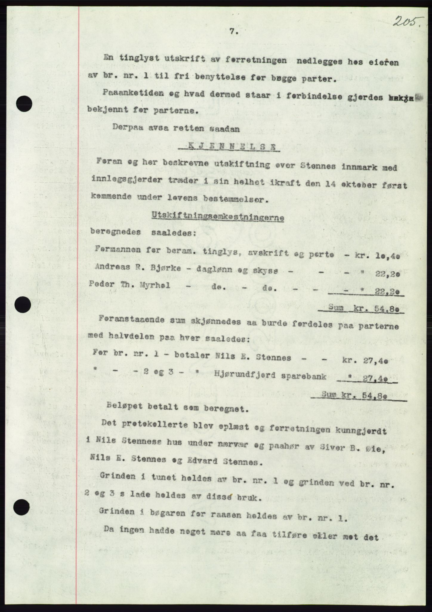 Søre Sunnmøre sorenskriveri, AV/SAT-A-4122/1/2/2C/L0062: Pantebok nr. 56, 1936-1937, Dagboknr: 61/1937