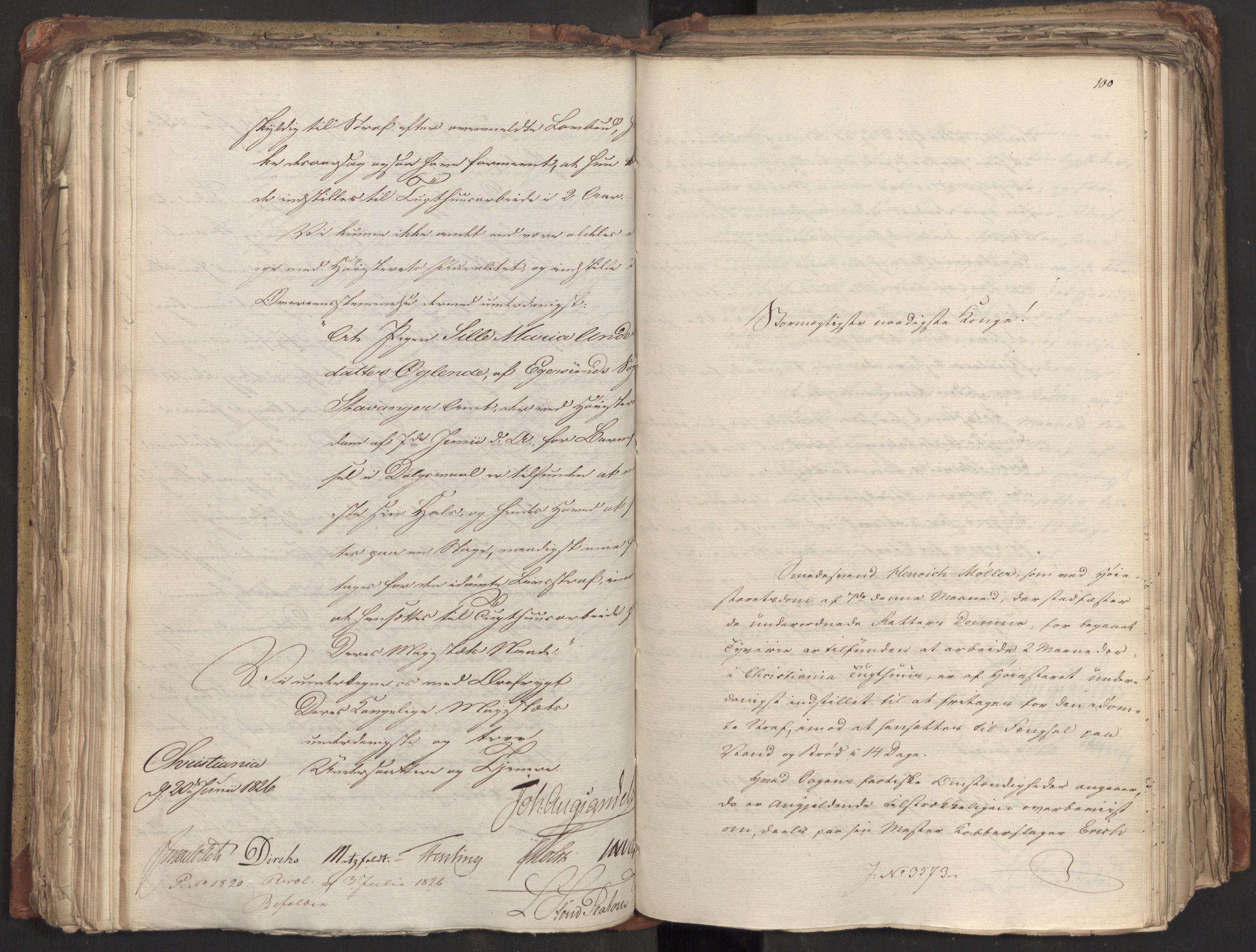 Statsrådsavdelingen i Stockholm, AV/RA-S-1003/D/Da/L0047: Regjeringsinnstillinger nr. 3501-3659, 1826, s. 205