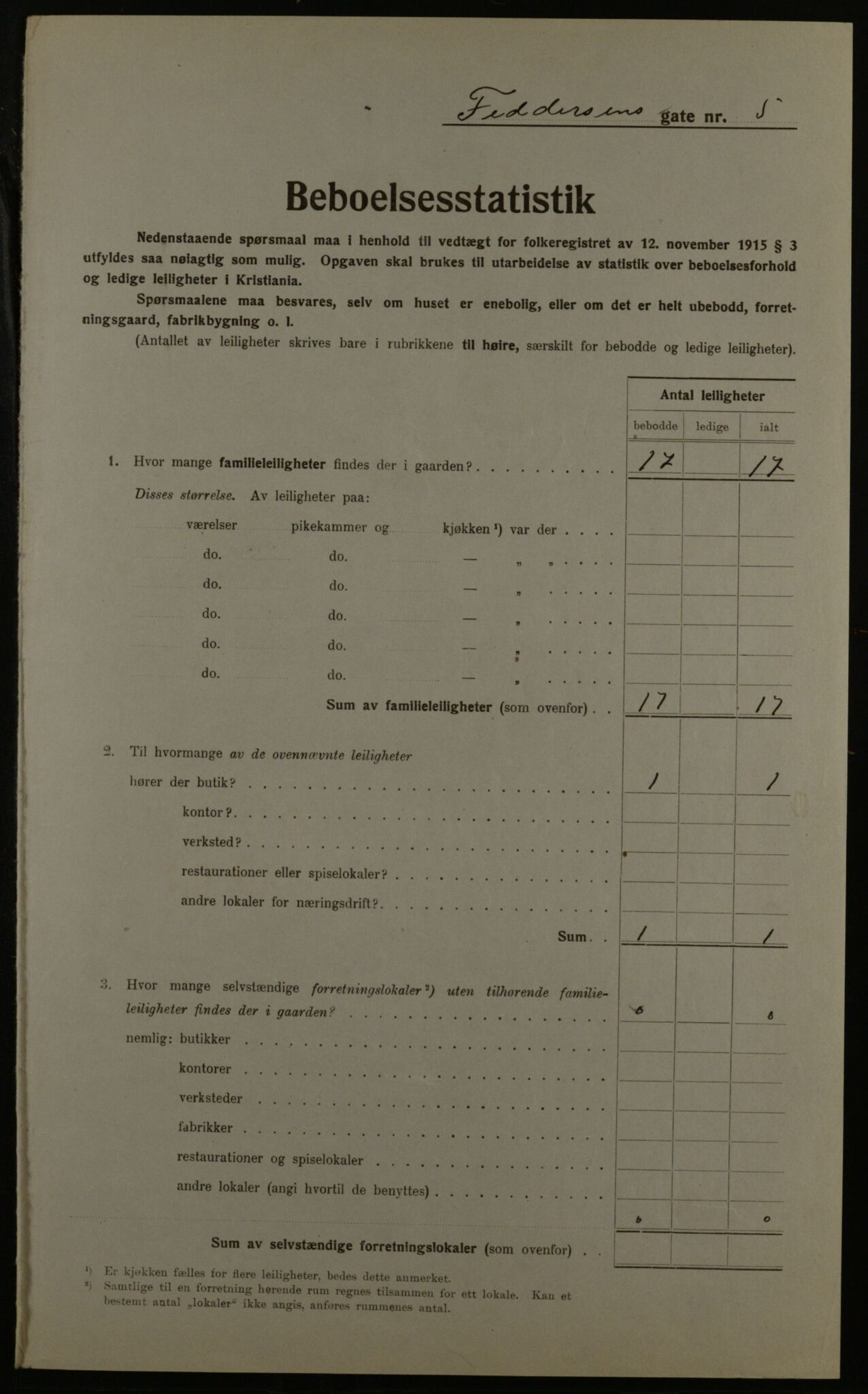 OBA, Kommunal folketelling 1.12.1923 for Kristiania, 1923, s. 27055