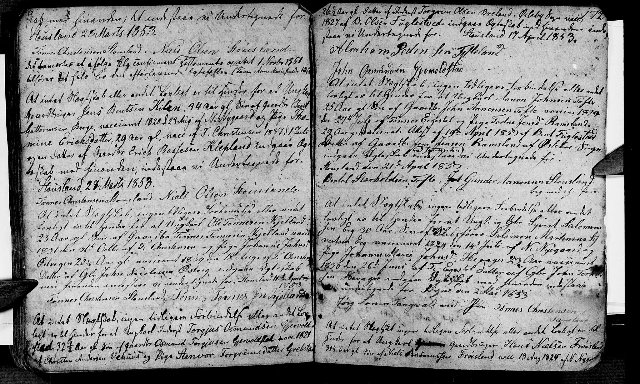 Søgne sokneprestkontor, SAK/1111-0037/F/Fa/Fab/L0007: Ministerialbok nr. A 7, 1791-1851, s. 172