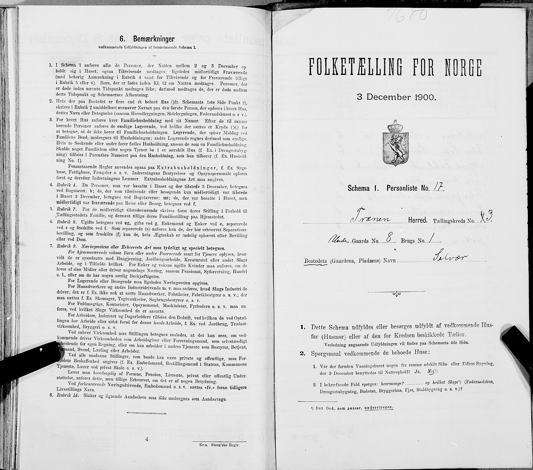 SAT, Folketelling 1900 for 1835 Træna herred, 1900, s. 268
