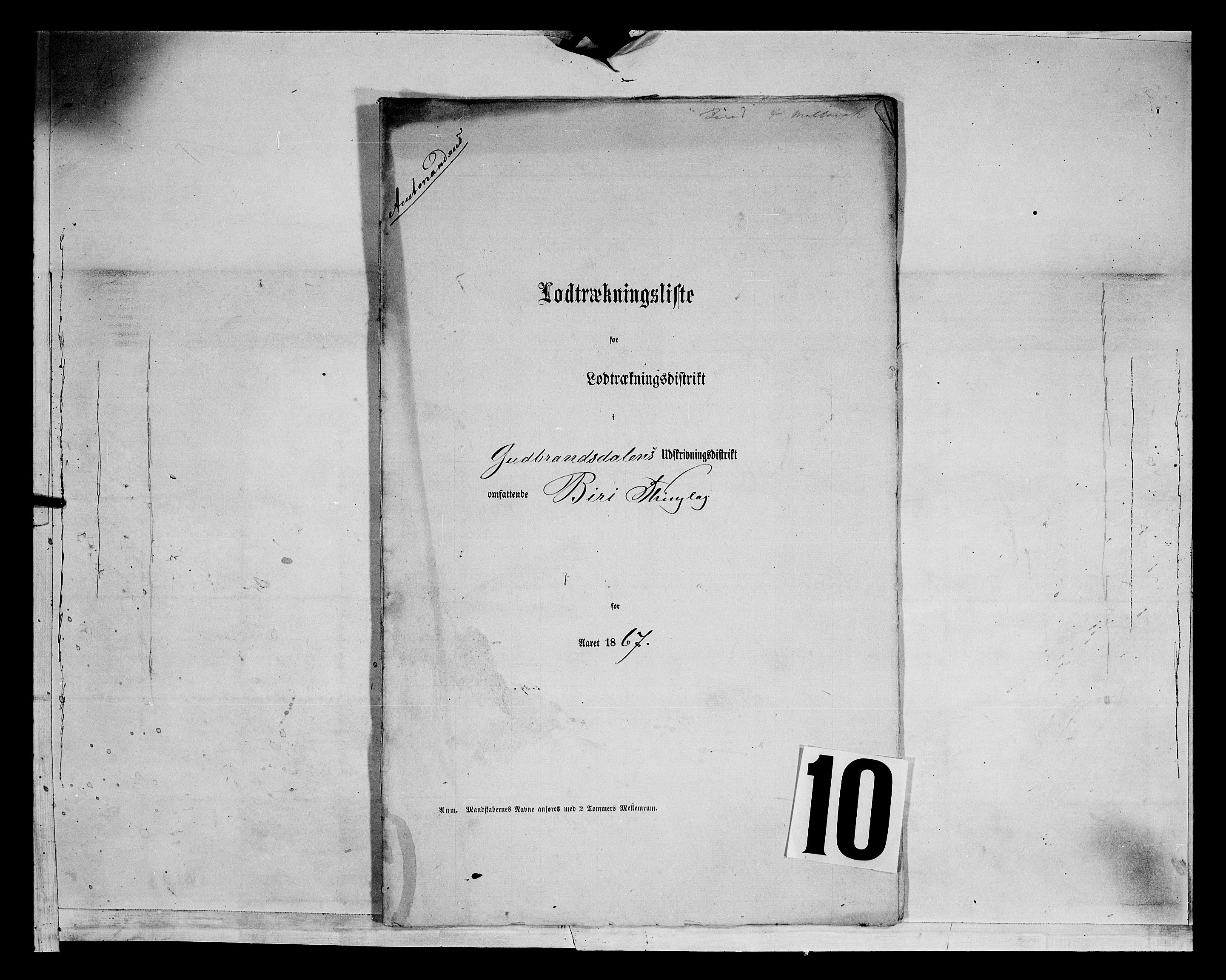 Fylkesmannen i Oppland, SAH/FYO-002/1/K/Kg/L1169: Vardal, Biri og Gjøvik, 1860-1879, s. 6951