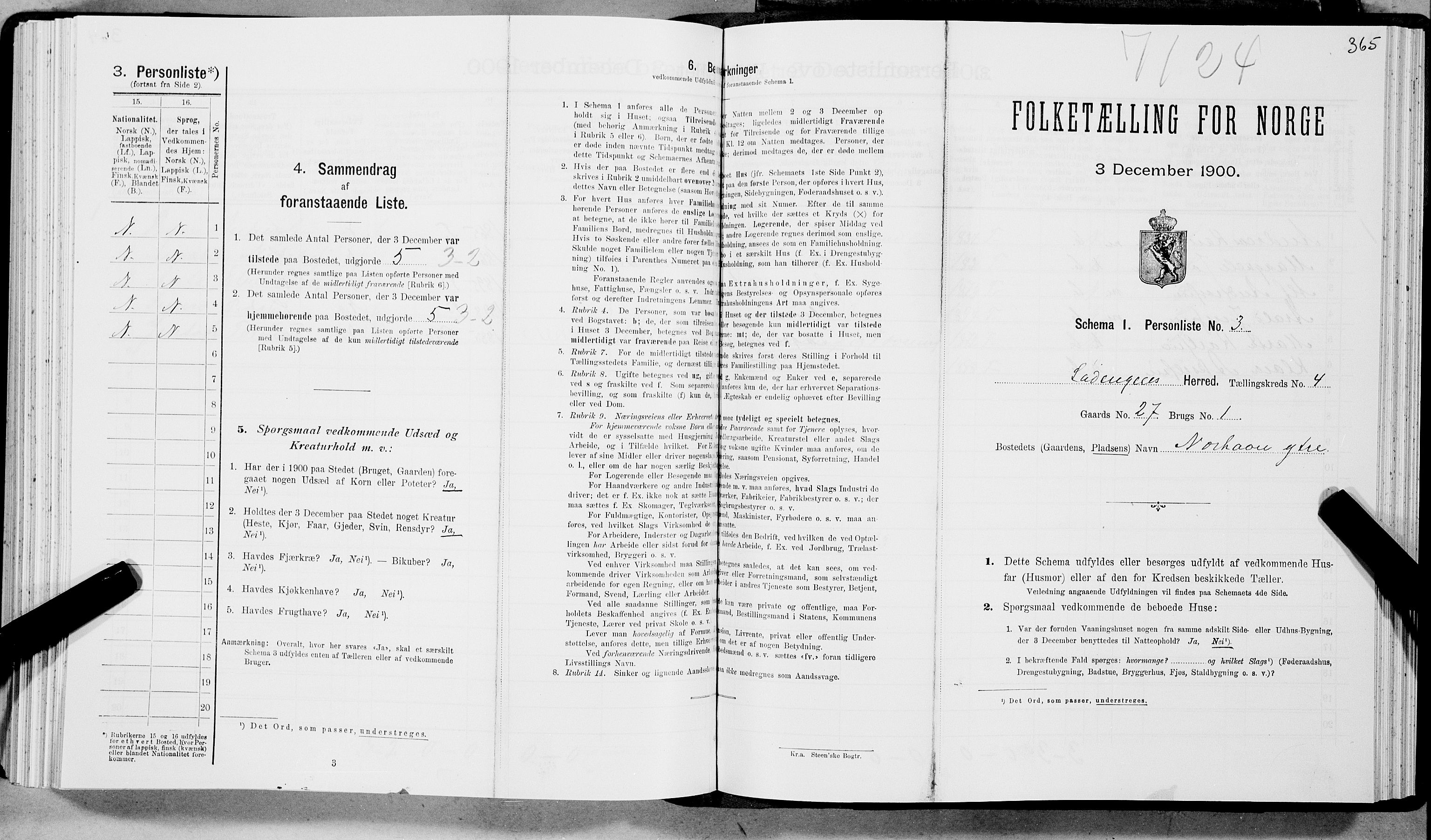 SAT, Folketelling 1900 for 1851 Lødingen herred, 1900, s. 367
