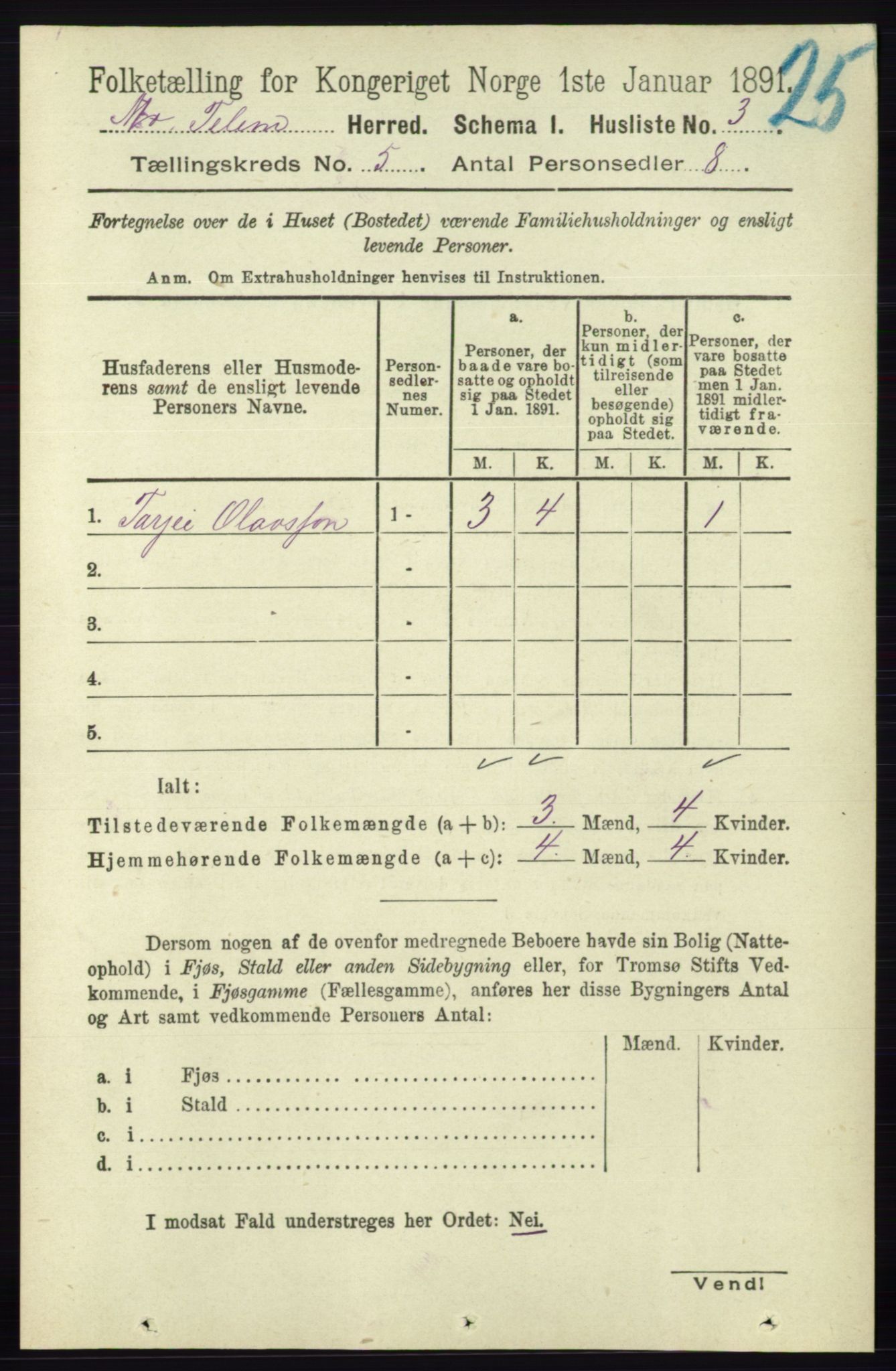 RA, Folketelling 1891 for 0832 Mo herred, 1891, s. 1256