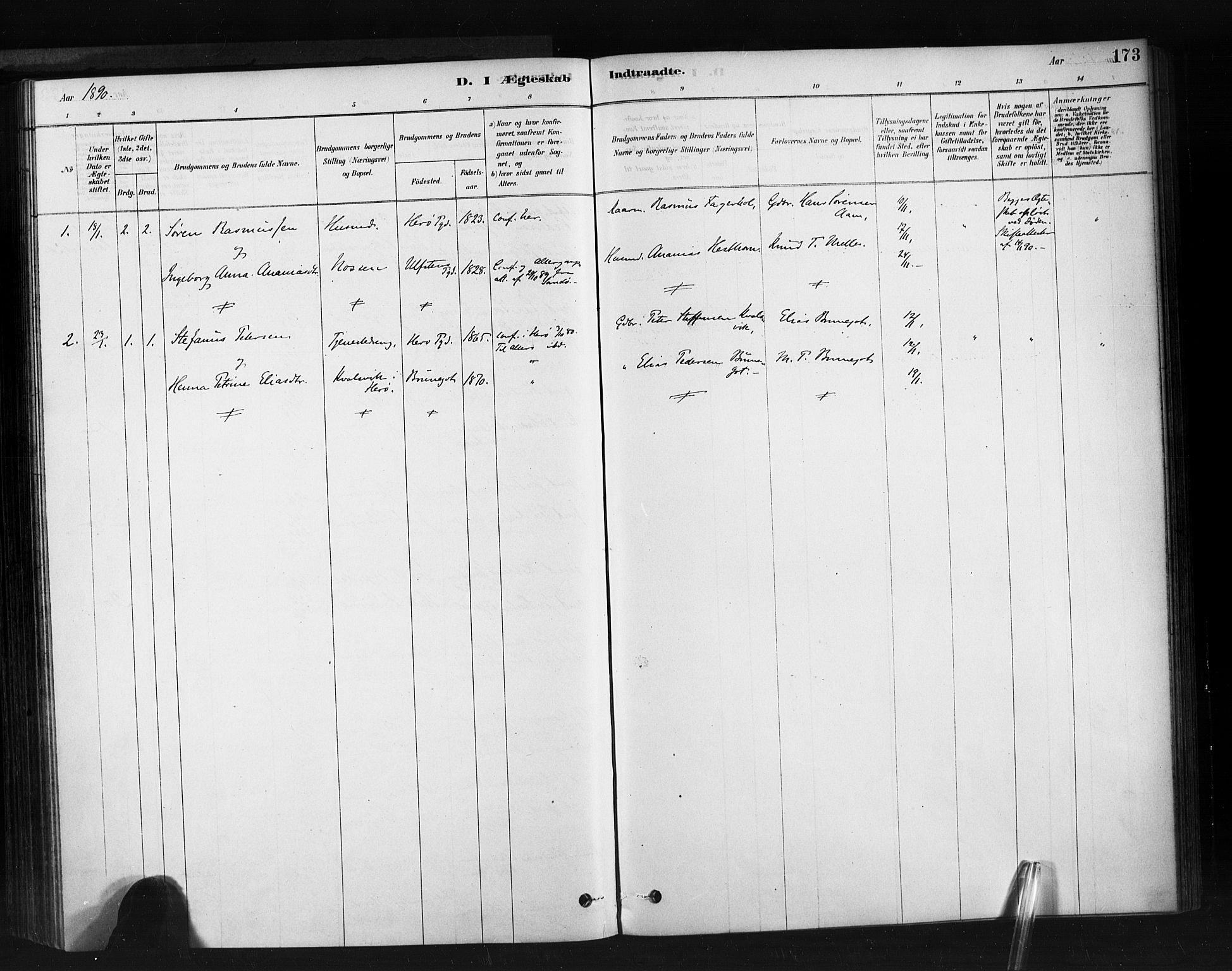 Ministerialprotokoller, klokkerbøker og fødselsregistre - Møre og Romsdal, SAT/A-1454/513/L0176: Ministerialbok nr. 513A03, 1877-1889, s. 173
