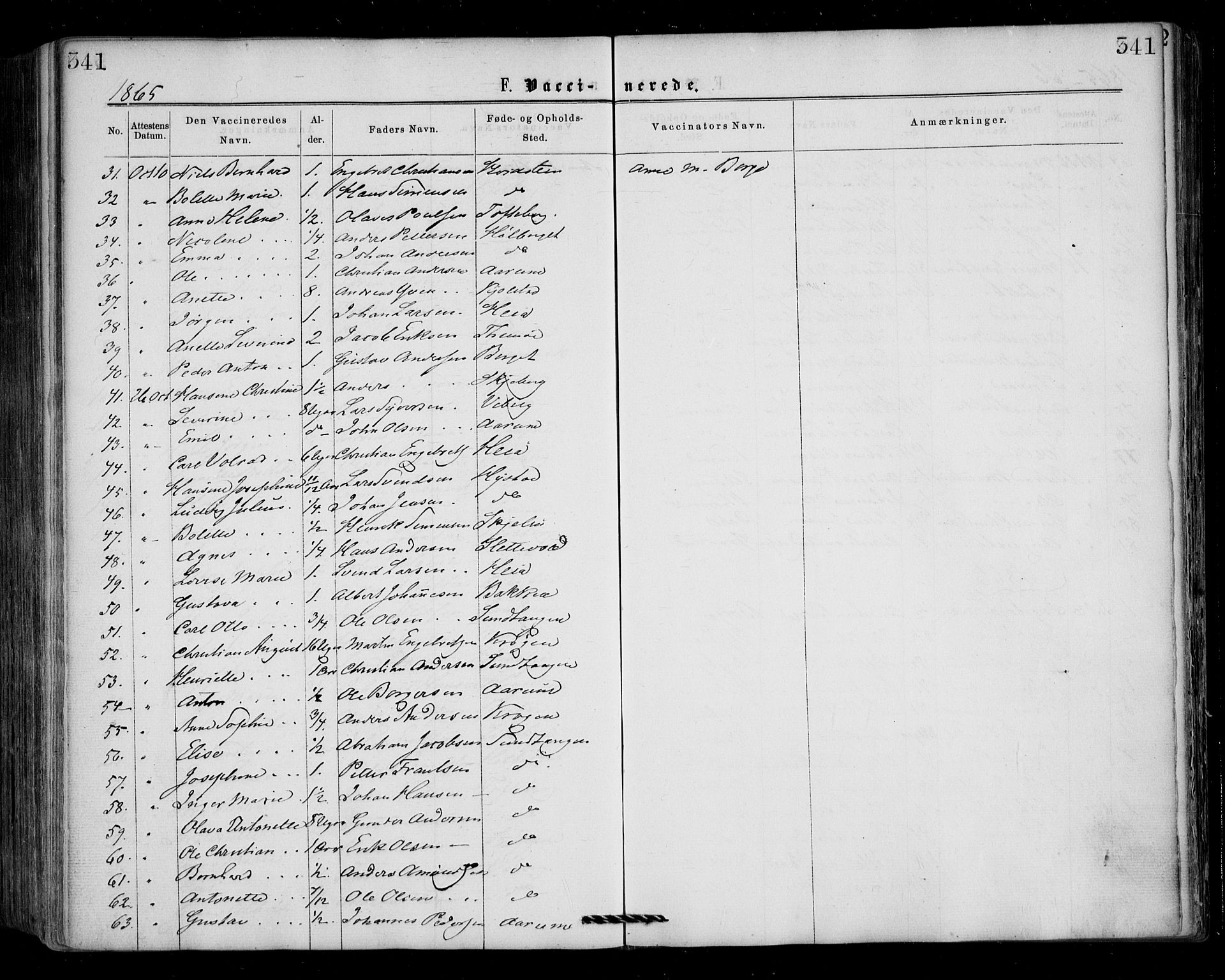 Borge prestekontor Kirkebøker, AV/SAO-A-10903/F/Fa/L0006: Ministerialbok nr. I 6, 1861-1874, s. 341