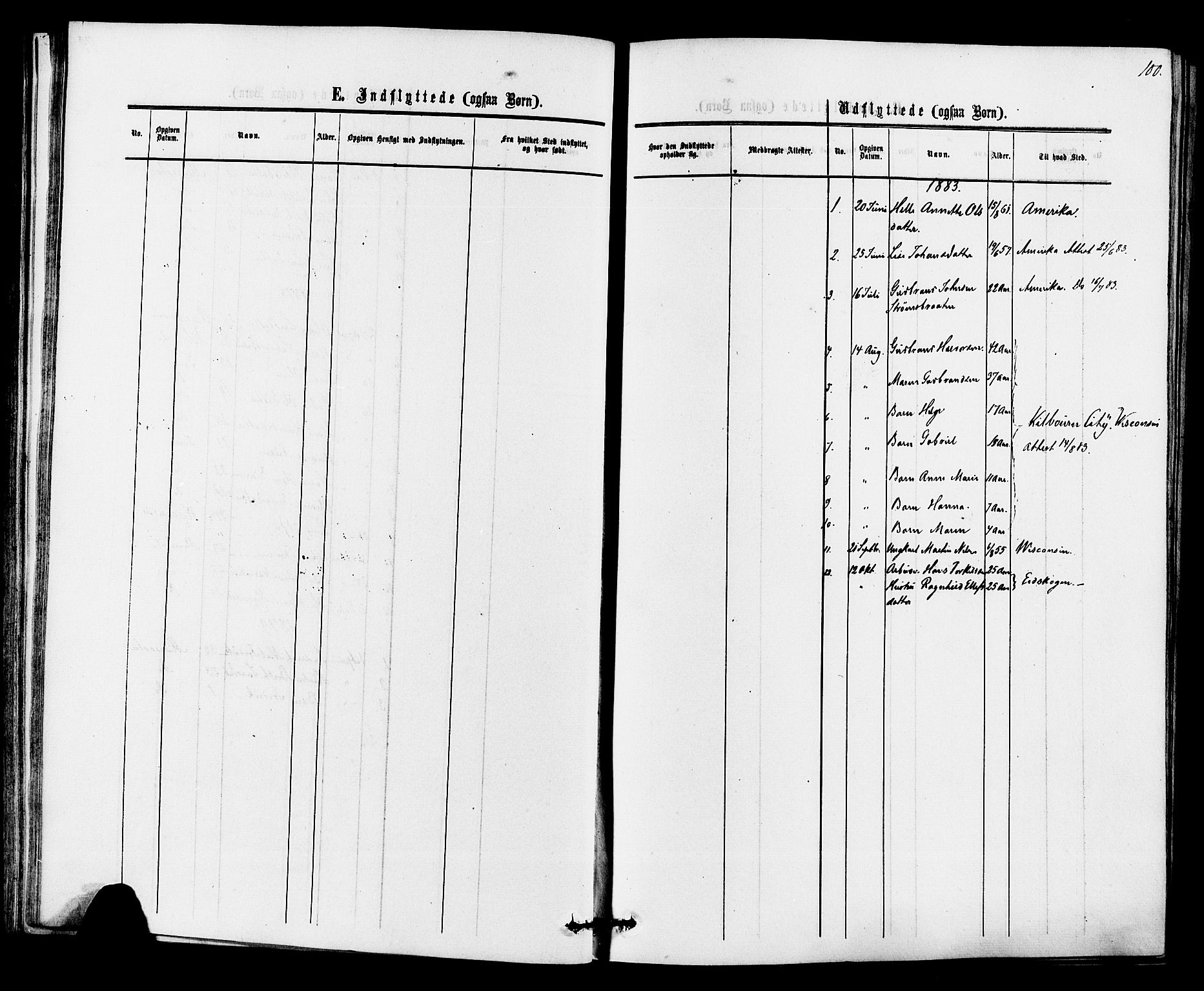 Ådal kirkebøker, SAKO/A-248/F/Fa/L0002: Ministerialbok nr. I 2, 1857-1883, s. 100