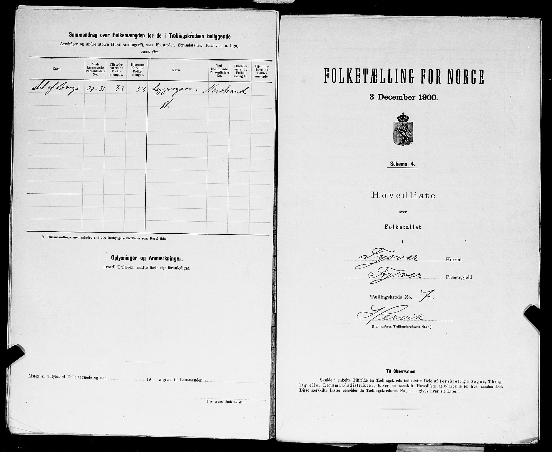 SAST, Folketelling 1900 for 1146 Tysvær herred, 1900, s. 26