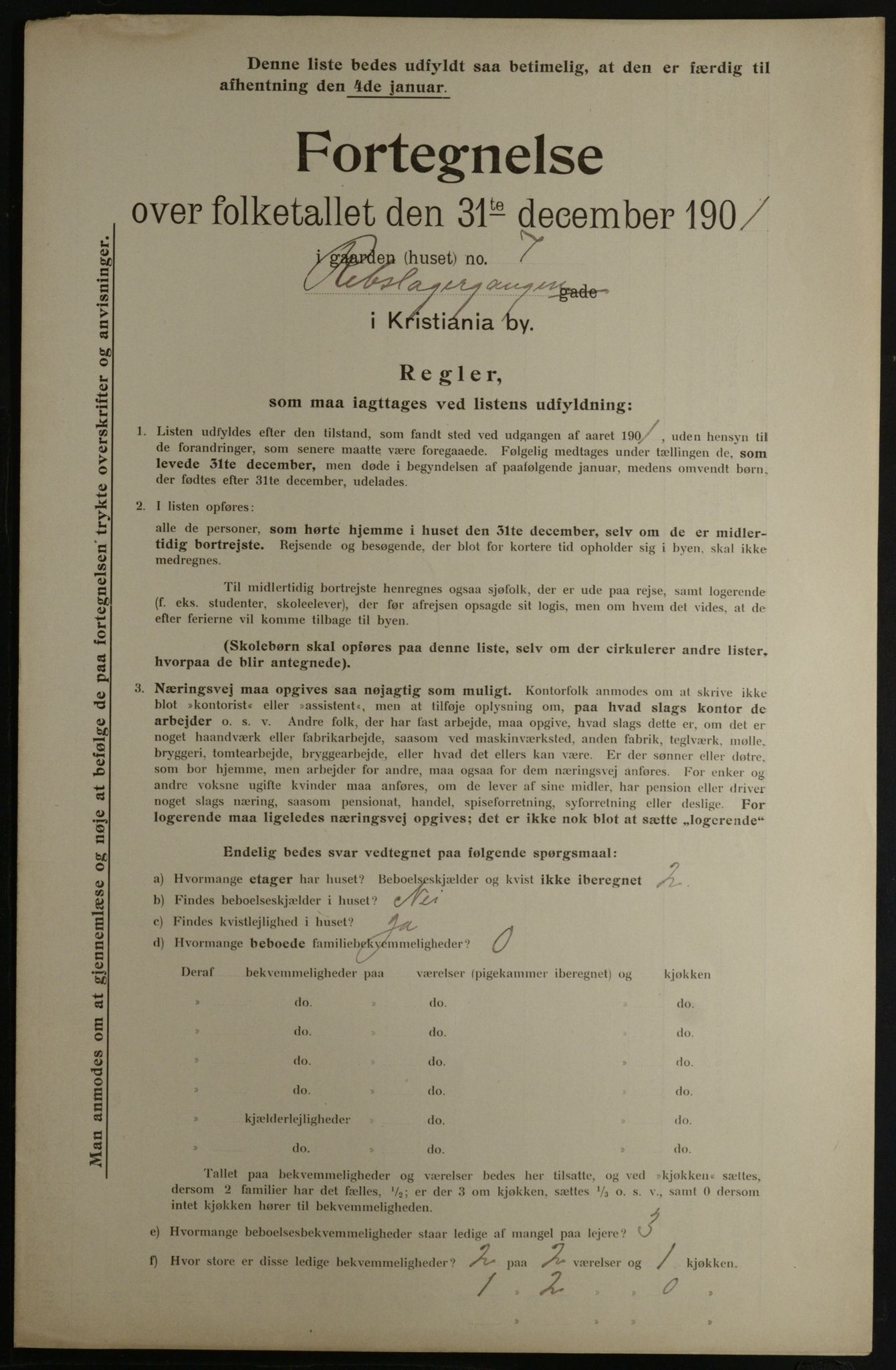 OBA, Kommunal folketelling 31.12.1901 for Kristiania kjøpstad, 1901, s. 12701