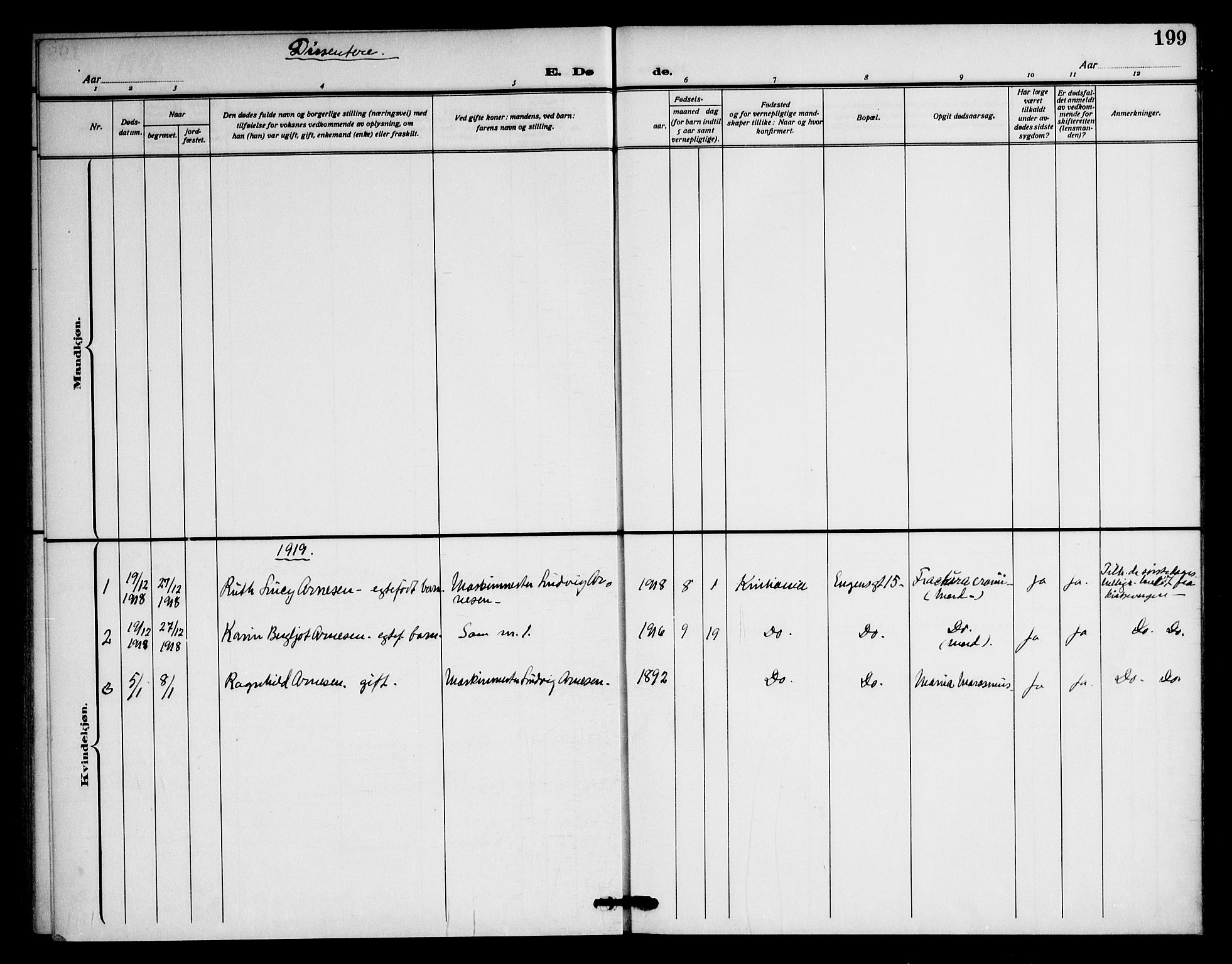 Piperviken prestekontor Kirkebøker, SAO/A-10874/F/L0005: Ministerialbok nr. 5, 1911-1949, s. 199