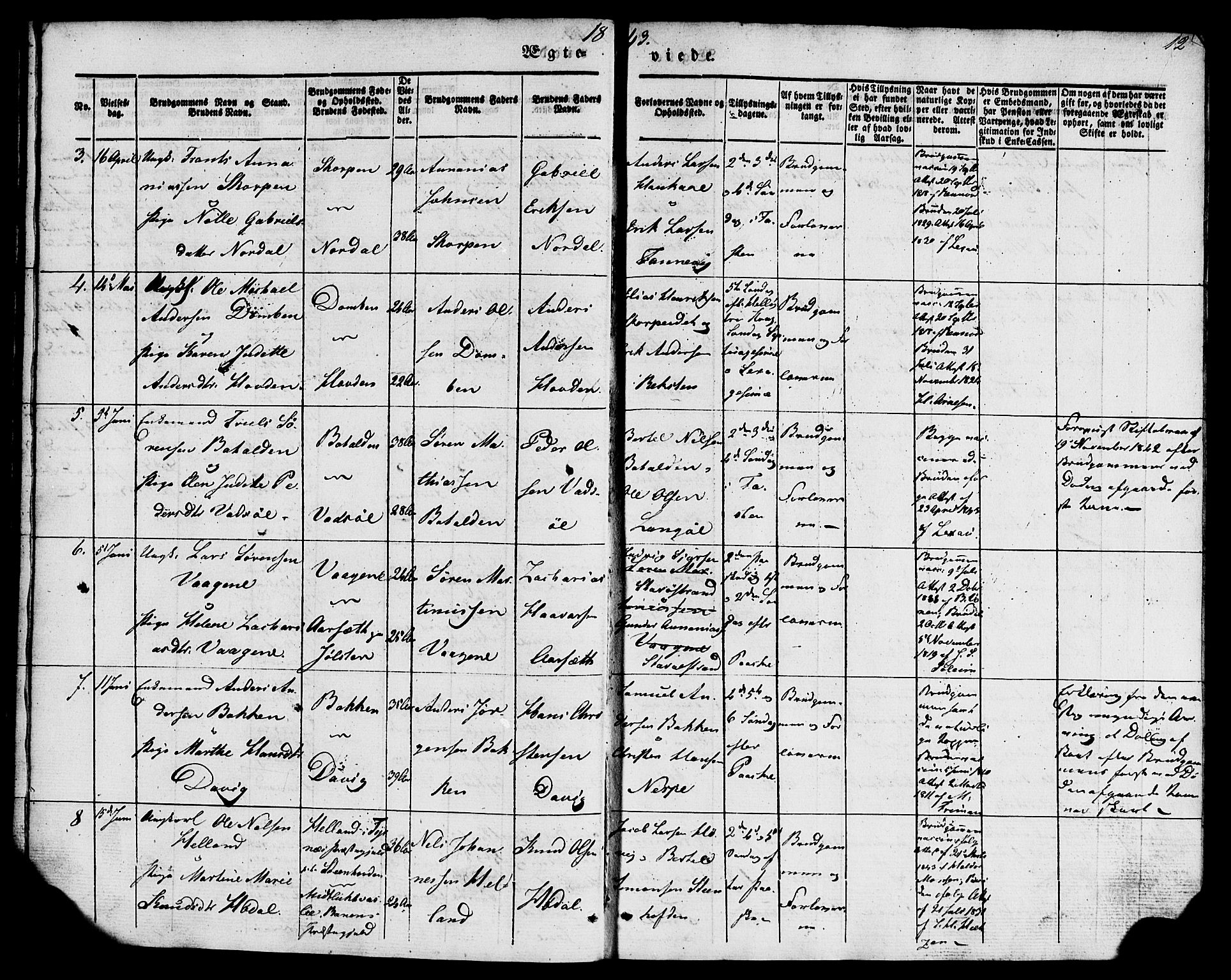 Kinn sokneprestembete, AV/SAB-A-80801/H/Haa/Haaa/L0009: Ministerialbok nr. A 9, 1841-1852, s. 12