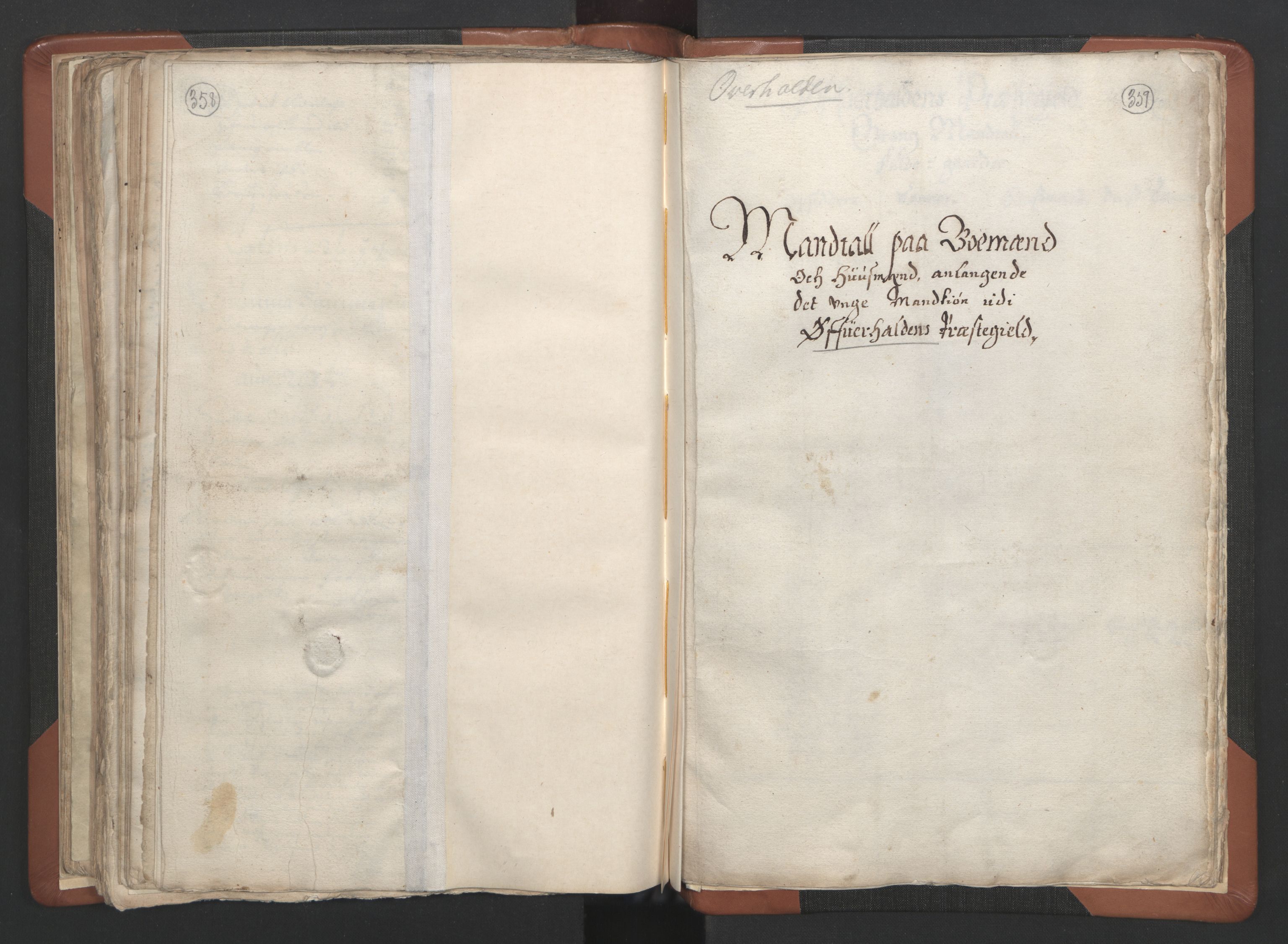 RA, Sogneprestenes manntall 1664-1666, nr. 34: Namdal prosti, 1664-1666, s. 358-359