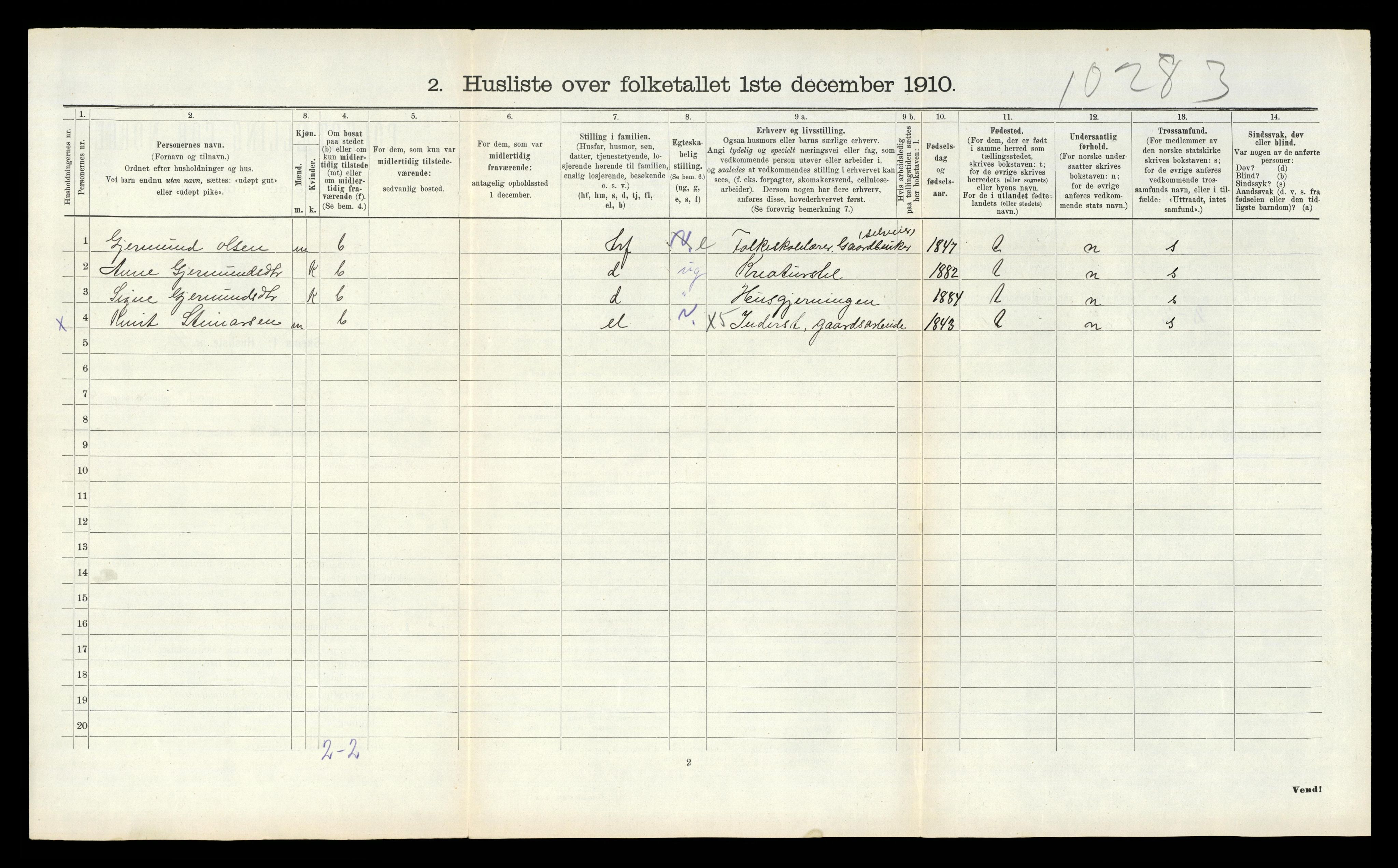 RA, Folketelling 1910 for 0832 Mo herred, 1910, s. 377