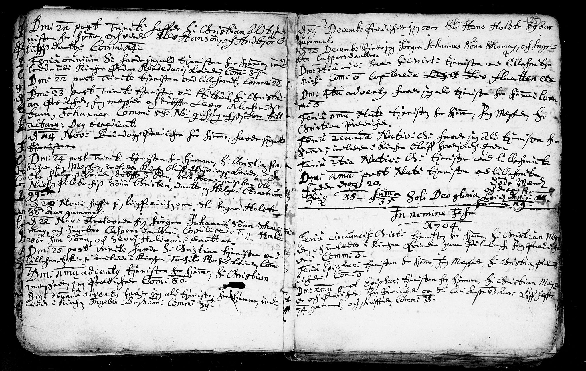Heddal kirkebøker, AV/SAKO-A-268/F/Fa/L0002: Ministerialbok nr. I 2, 1699-1722, s. 25