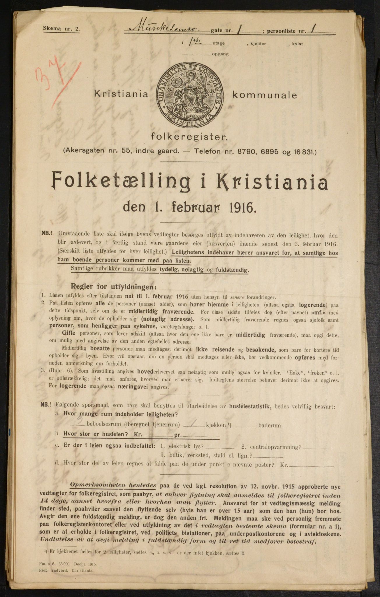 OBA, Kommunal folketelling 1.2.1916 for Kristiania, 1916, s. 68380