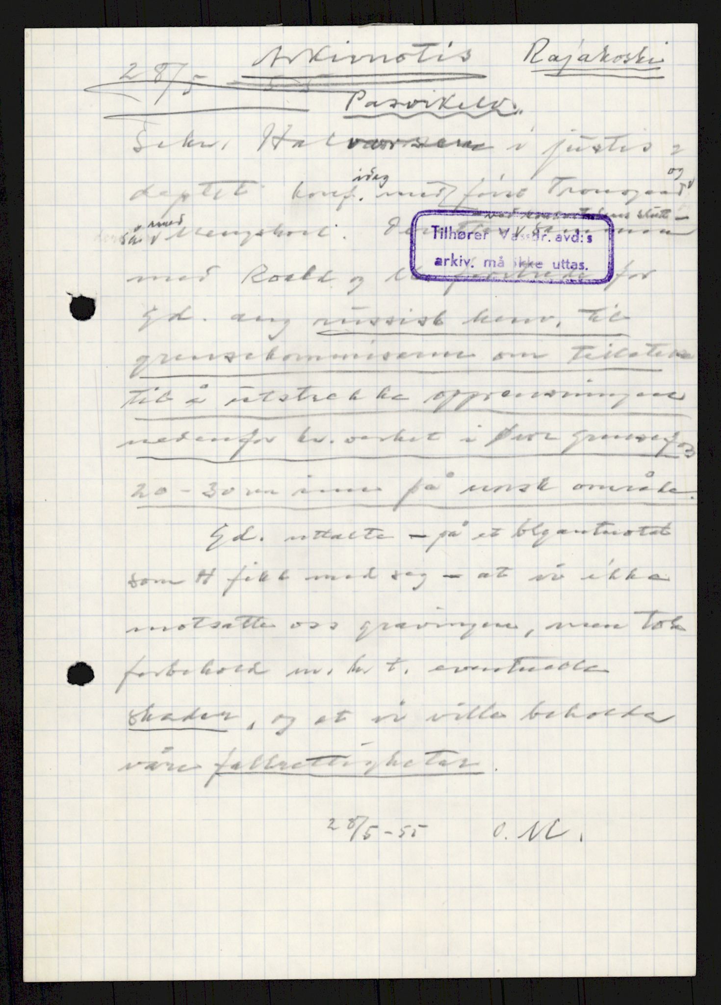 Vassdragsdirektoratet/avdelingen, AV/RA-S-6242/F/Fa/L0537: Pasvikelva, 1932-1955, s. 869