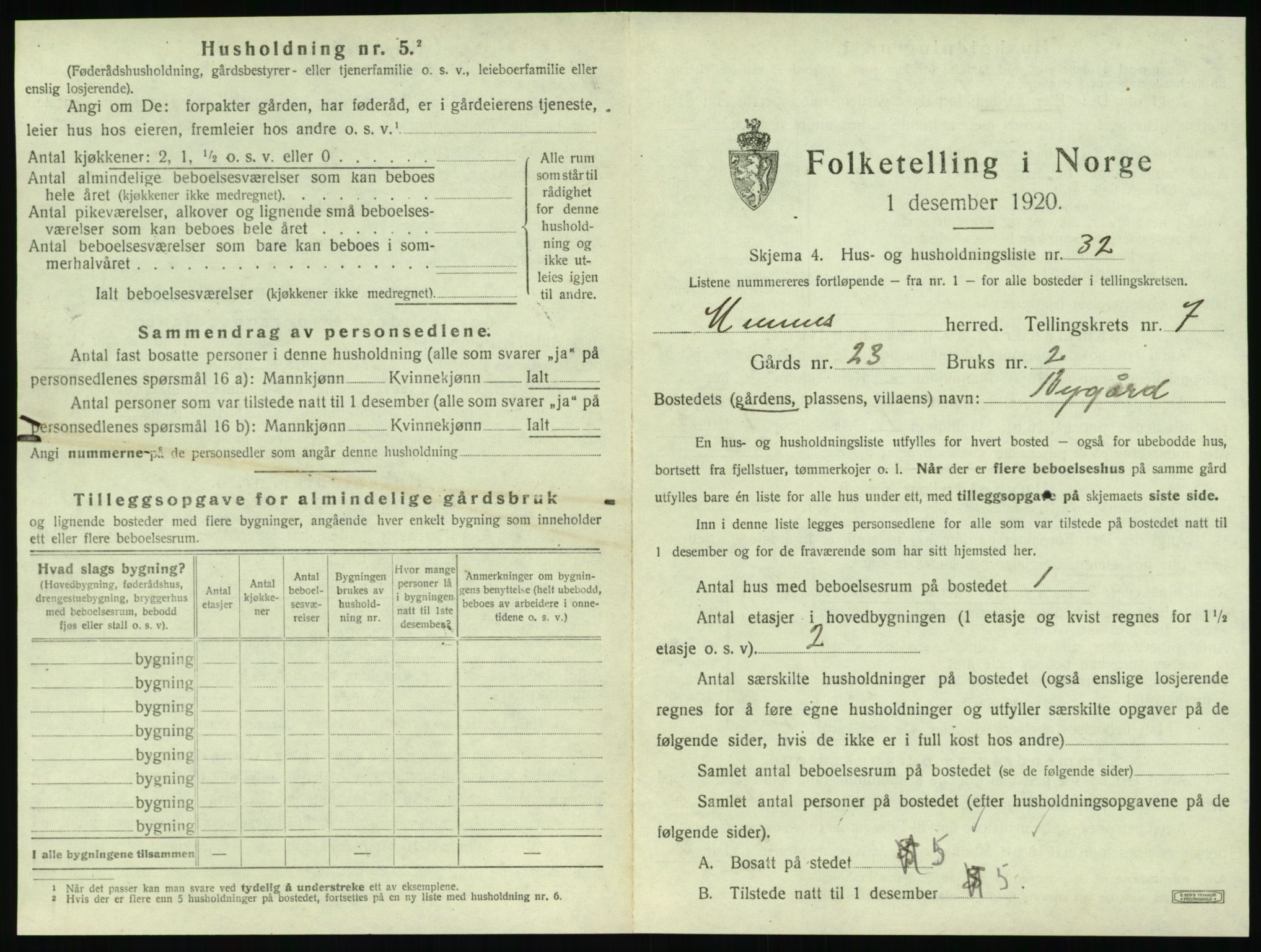 SAT, Folketelling 1920 for 1832 Hemnes herred, 1920, s. 1116