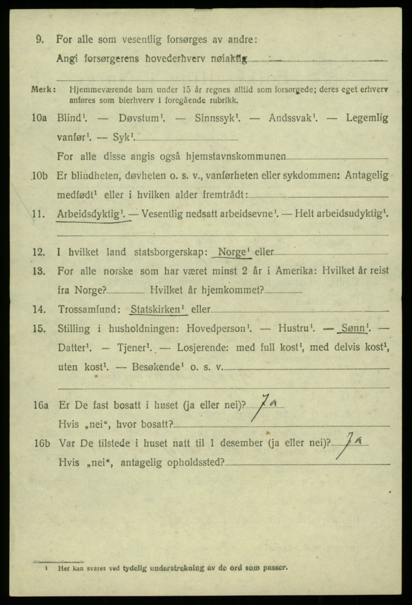 SAB, Folketelling 1920 for 1243 Os herred, 1920, s. 5691