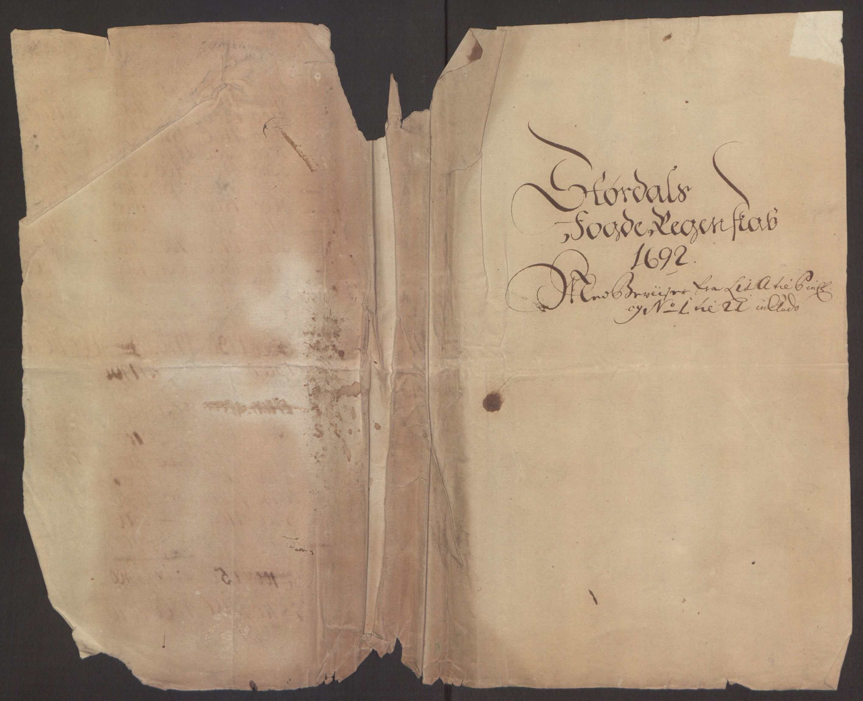 Rentekammeret inntil 1814, Reviderte regnskaper, Fogderegnskap, RA/EA-4092/R62/L4185: Fogderegnskap Stjørdal og Verdal, 1692, s. 3