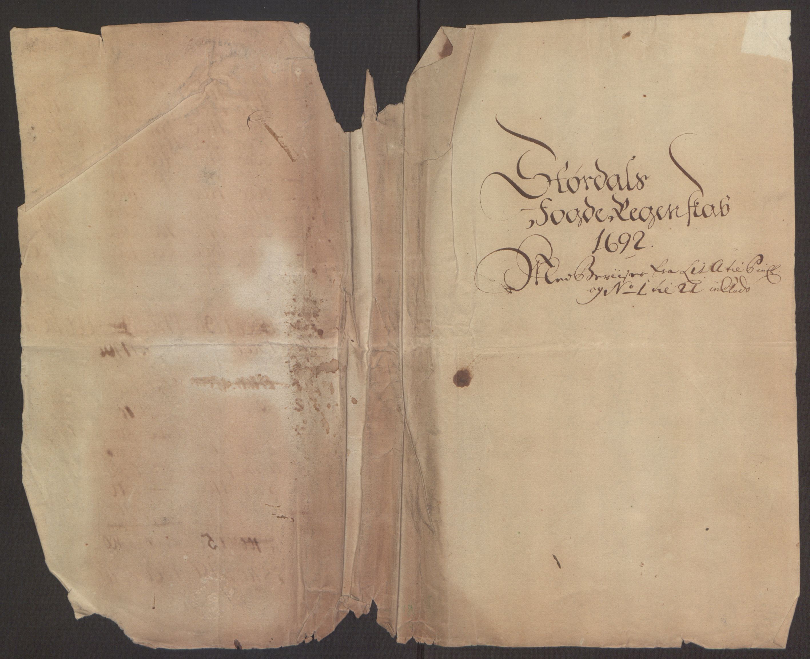 Rentekammeret inntil 1814, Reviderte regnskaper, Fogderegnskap, AV/RA-EA-4092/R62/L4185: Fogderegnskap Stjørdal og Verdal, 1692, s. 3