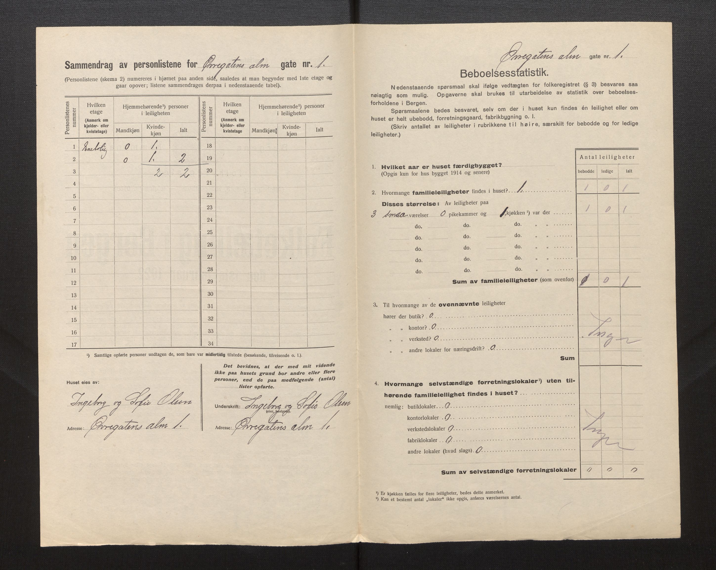 SAB, Kommunal folketelling 1922 for Bergen kjøpstad, 1922, s. 49378