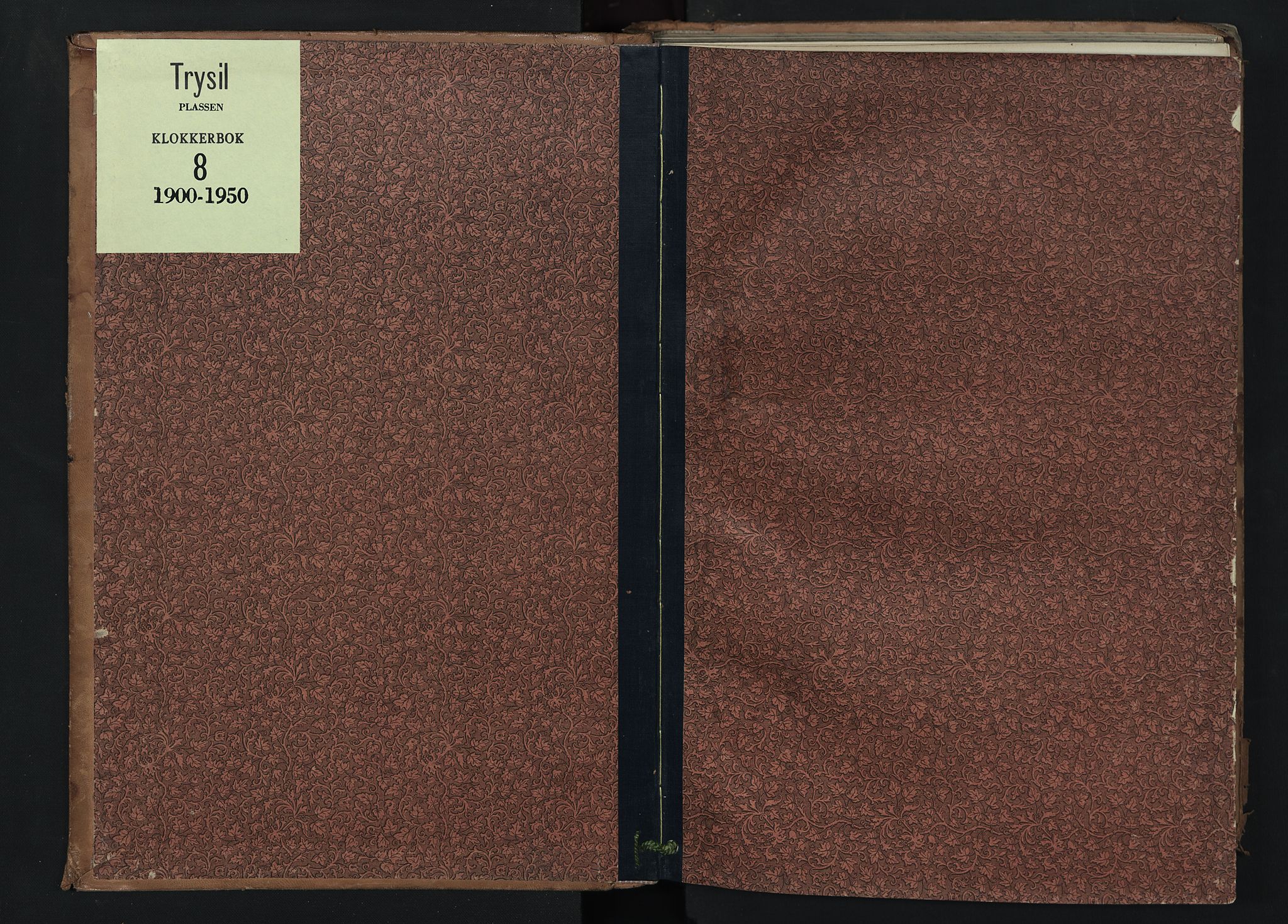 Trysil prestekontor, SAH/PREST-046/H/Ha/Hab/L0008: Klokkerbok nr. 8, 1900-1950