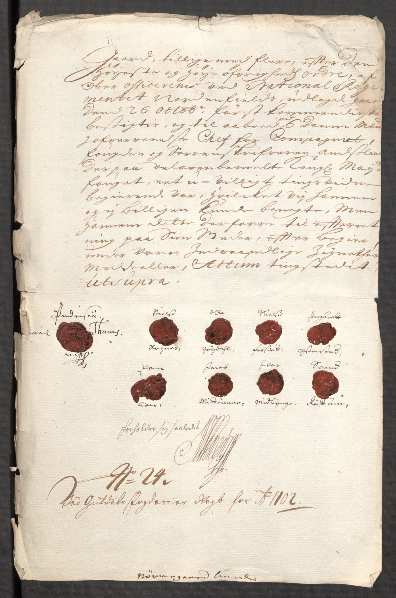 Rentekammeret inntil 1814, Reviderte regnskaper, Fogderegnskap, RA/EA-4092/R60/L3952: Fogderegnskap Orkdal og Gauldal, 1702, s. 379