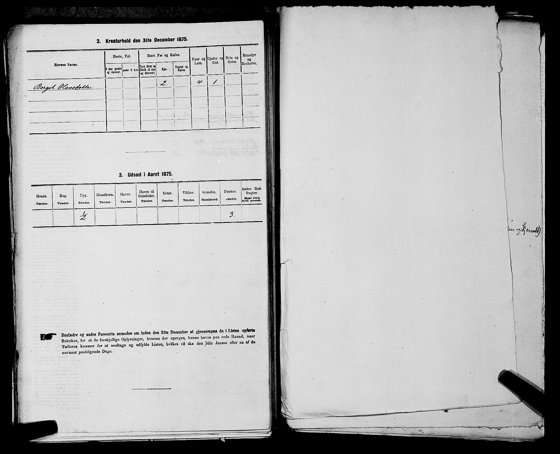 SAKO, Folketelling 1875 for 0829P Kviteseid prestegjeld, 1875, s. 756