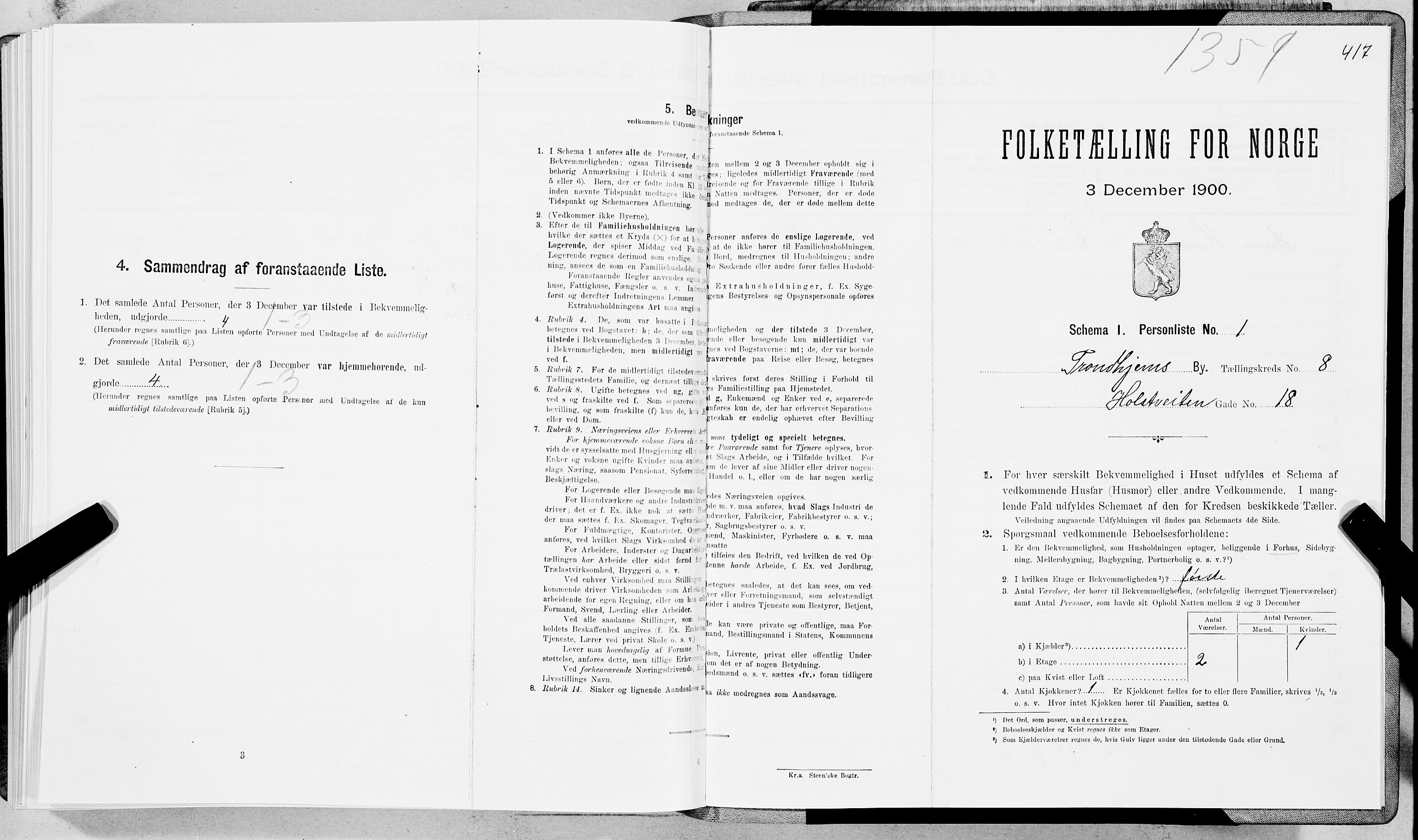 SAT, Folketelling 1900 for 1601 Trondheim kjøpstad, 1900, s. 1473